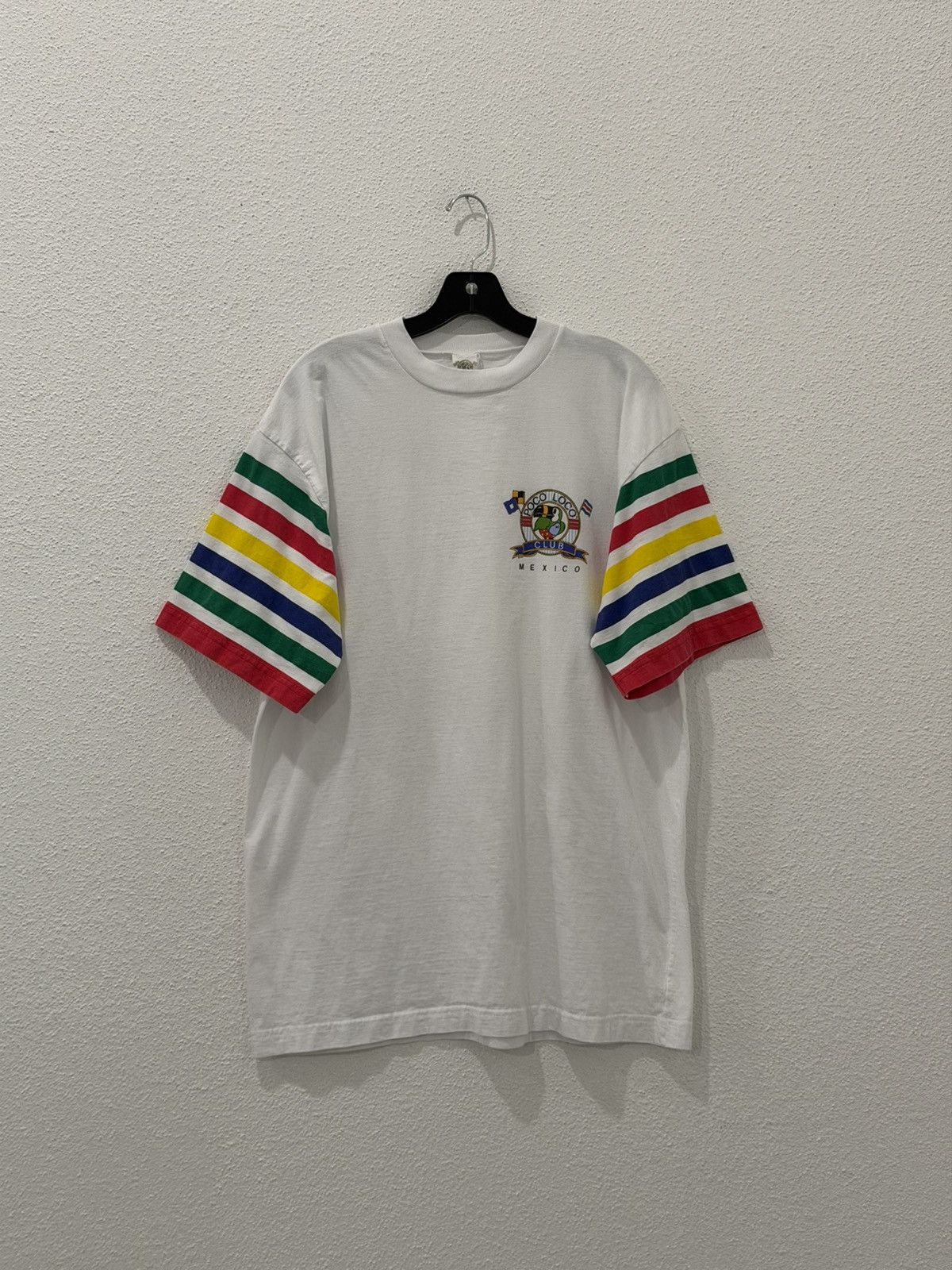 Vintage Vintage 90s Poco Loco Club Monterrey Mexico Striped Large Size US L / EU 52-54 / 3 - 1 Thumbnail