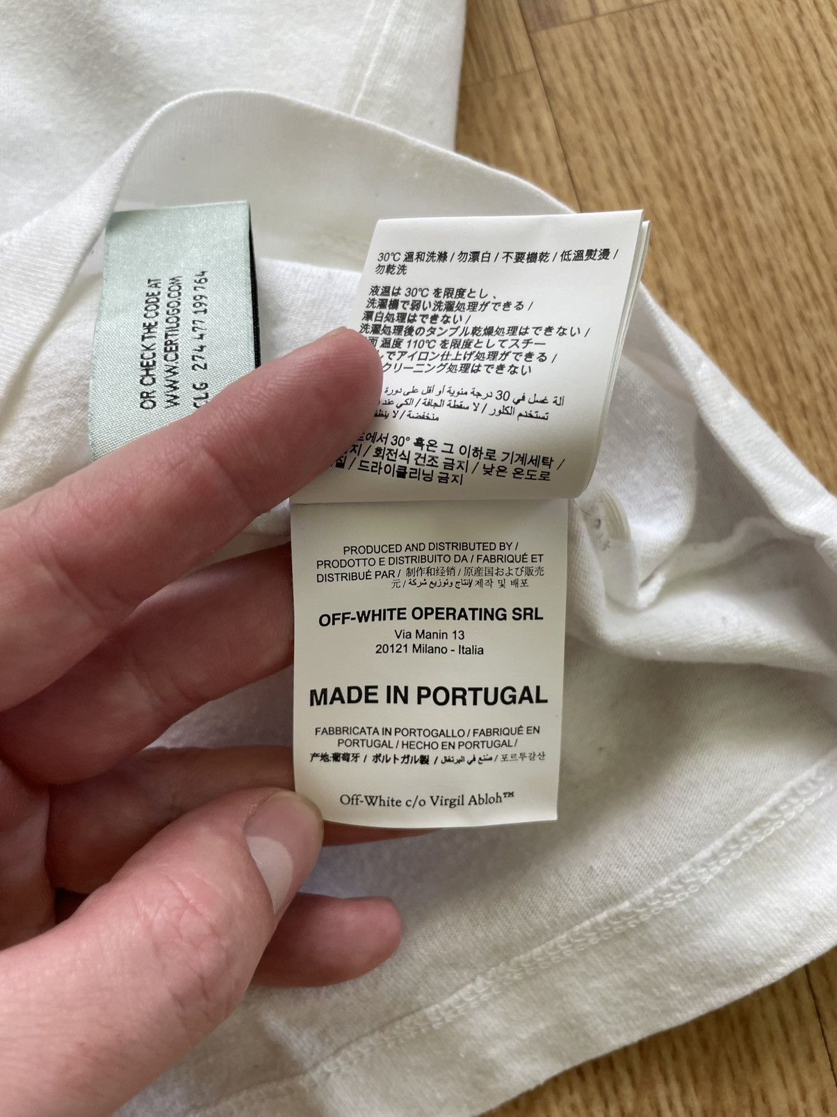 Off-White × Virgil Abloh Off-White White T-Shirt Size US M / EU 48-50 / 2 - 10 Thumbnail