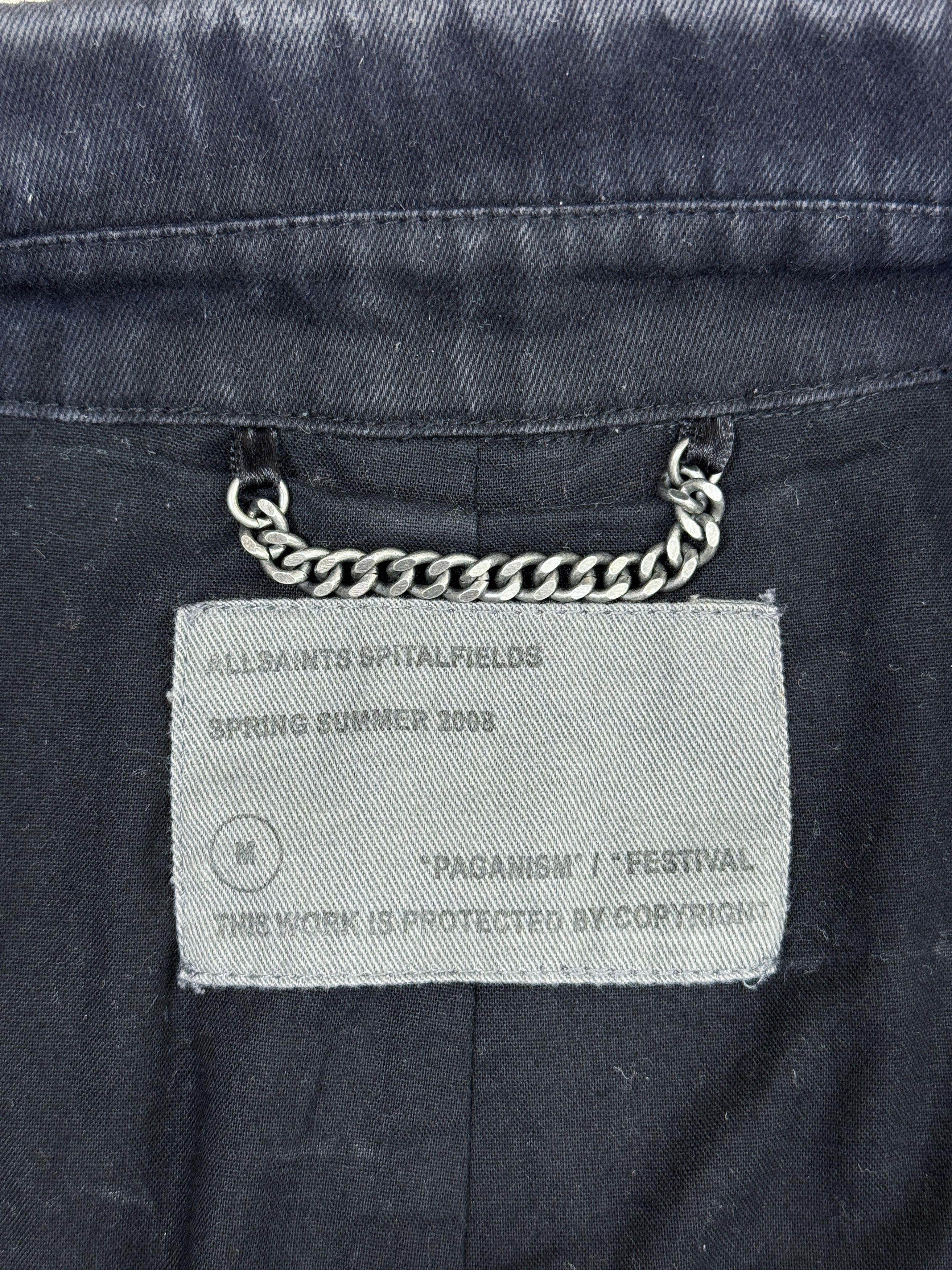 Allsaints AllSaints Heavy Cotton Bomber Jacket SS 08 Paganism Festival Size M / US 6-8 / IT 42-44 - 6 Thumbnail