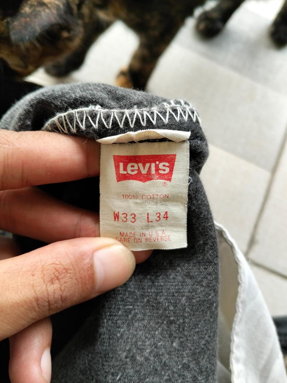 Levi's Vintage Levis 501 90s Big E Made in USA Size US 33 - 5 Thumbnail