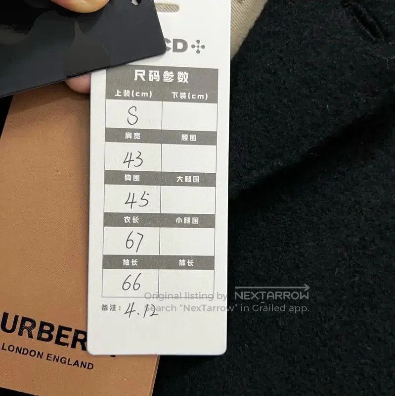 Burberry Burberry Black Cotton Women's Jacket. Size S / US 4 / IT 40 - 5 Thumbnail