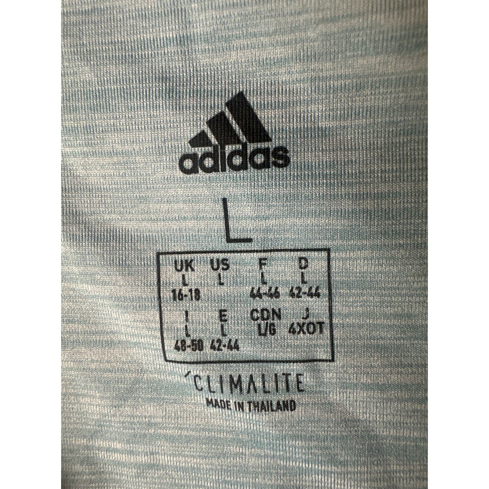 Adidas Adidas Shirt Small Adult Green Athletic Stretch Mens L Size ONE SIZE - 3 Thumbnail