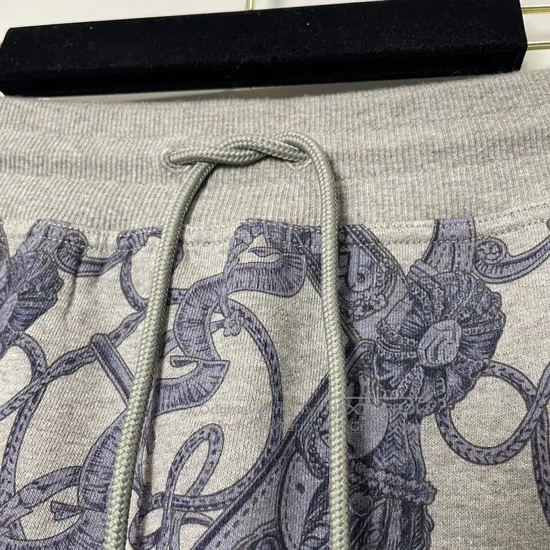 Hermes Patterned high-waisted straight casual skirt