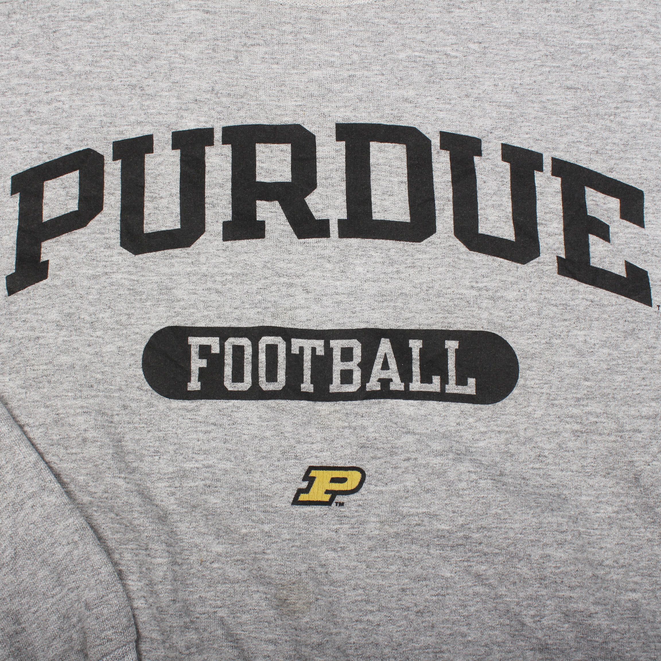 Champion × NFL × Vintage Vintage 90s Champion Purdue Football Crewneck Sweatshirt Size US XL / EU 56 / 4 - 2 Thumbnail