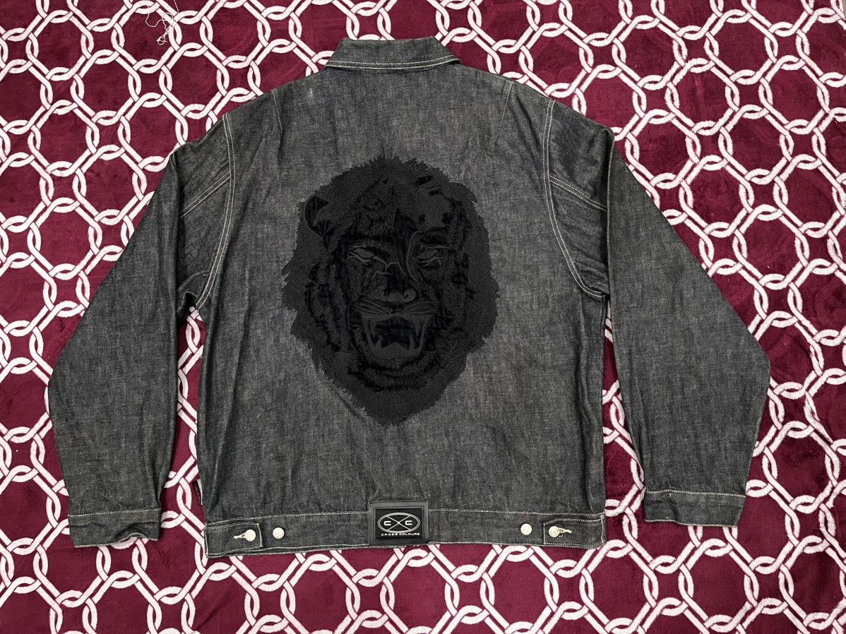 Cross Colours Cross Colours Tiger Embroidered Denim Jacket Size US XXL / EU 58 / 5 - 2 Thumbnail