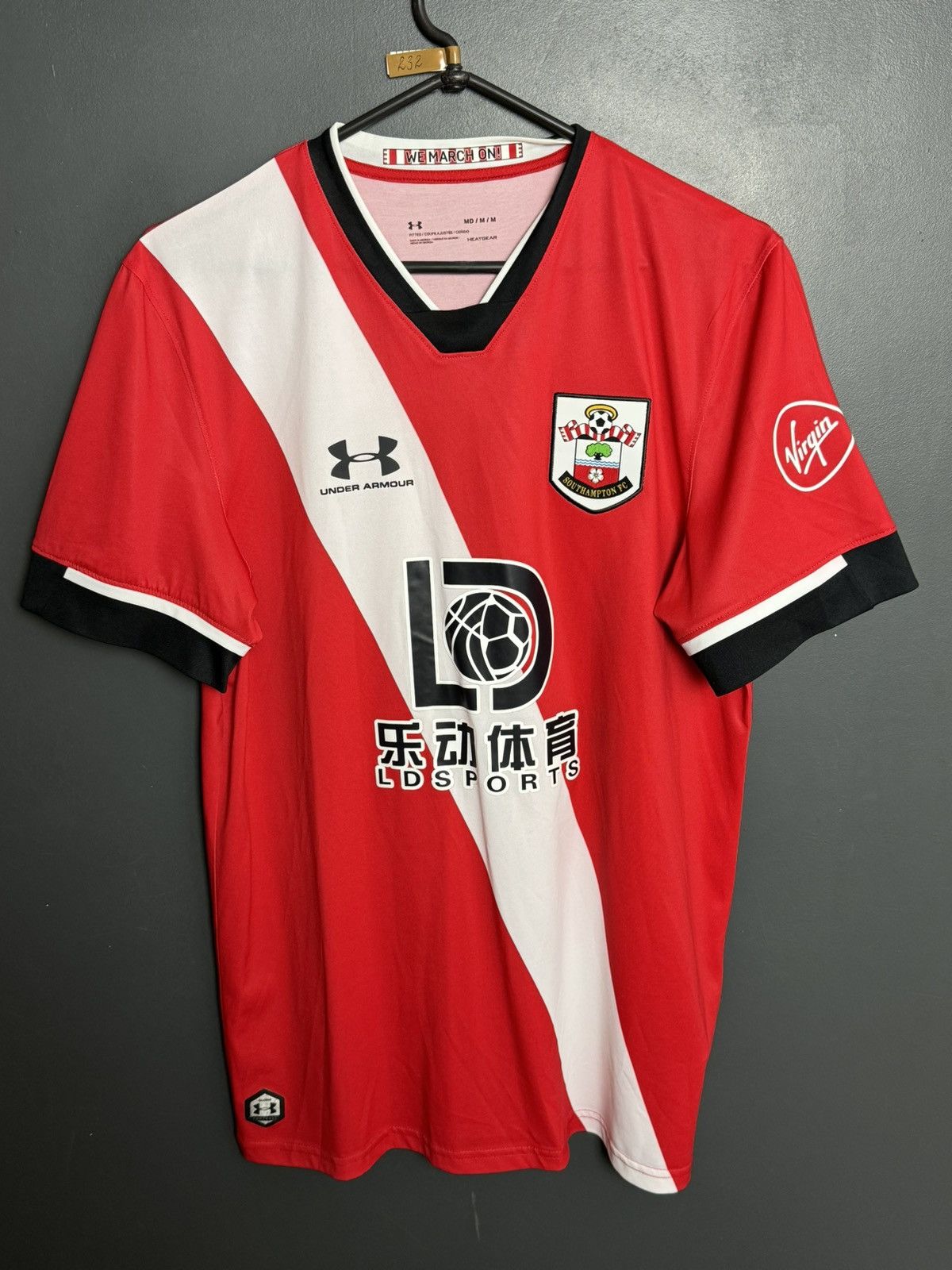 Under Armour Southampton 20/21 Home Football Jersey Size US M / EU 48-50 / 2 - 1 Thumbnail