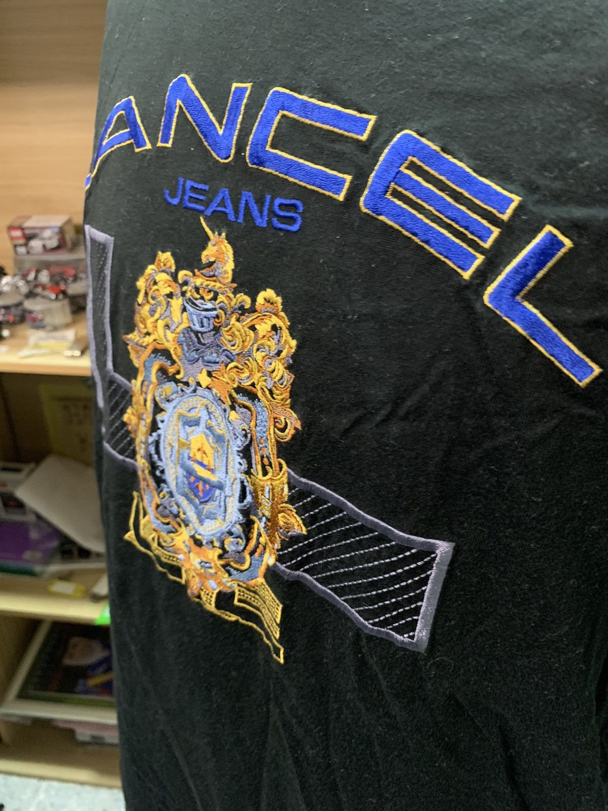 Lancel × Vintage Lancel jeans black tee Size US L / EU 52-54 / 3 - 3 Thumbnail