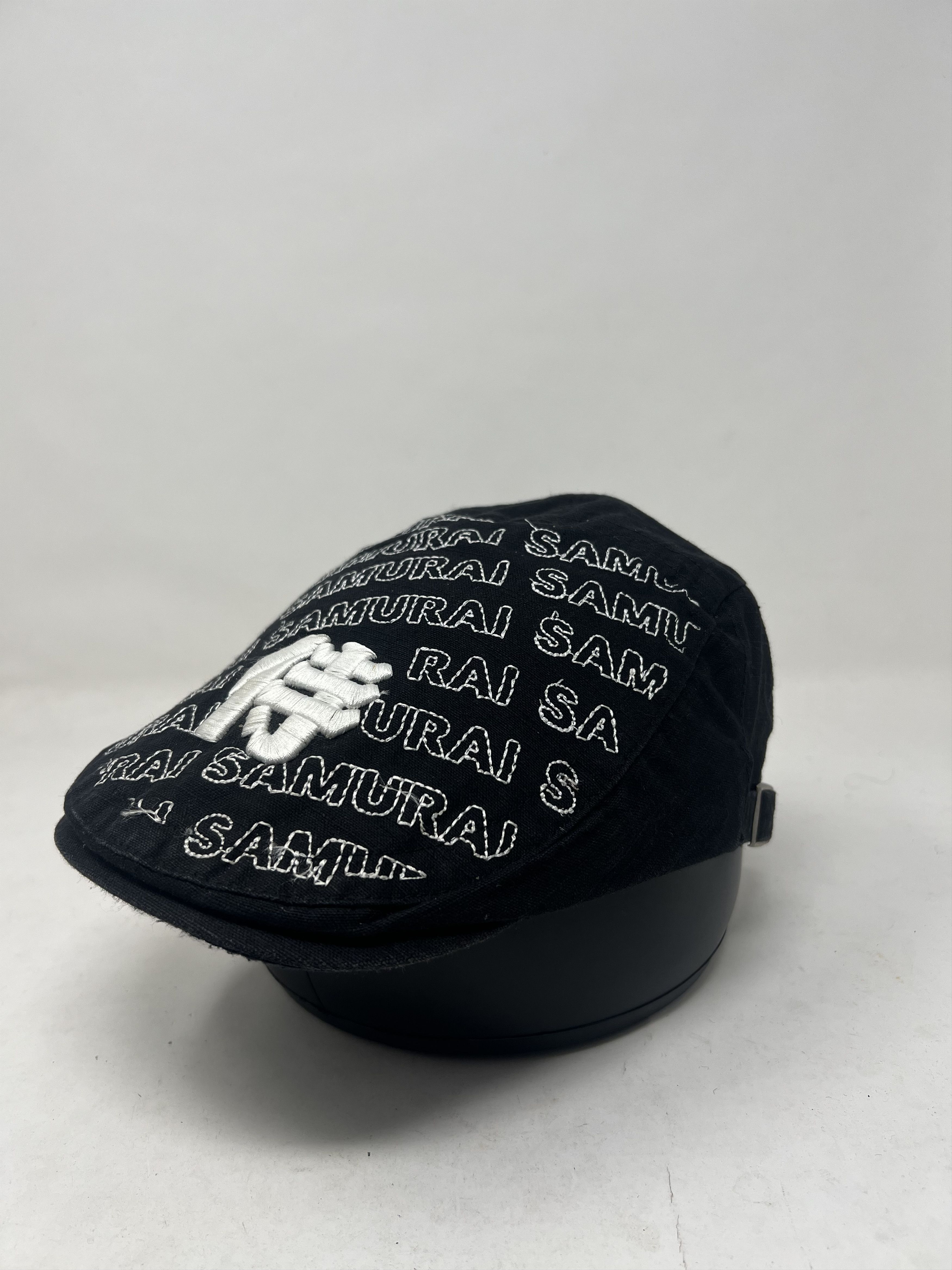 If Six Was Nine Samurai Embroidery Flat Baretta Hat Size ONE SIZE - 1 Thumbnail
