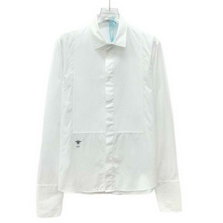 Dior Dior White Bee Embroidery Cotton Shirt Size XS / US 0-2 / IT 36-38 - 1 Thumbnail