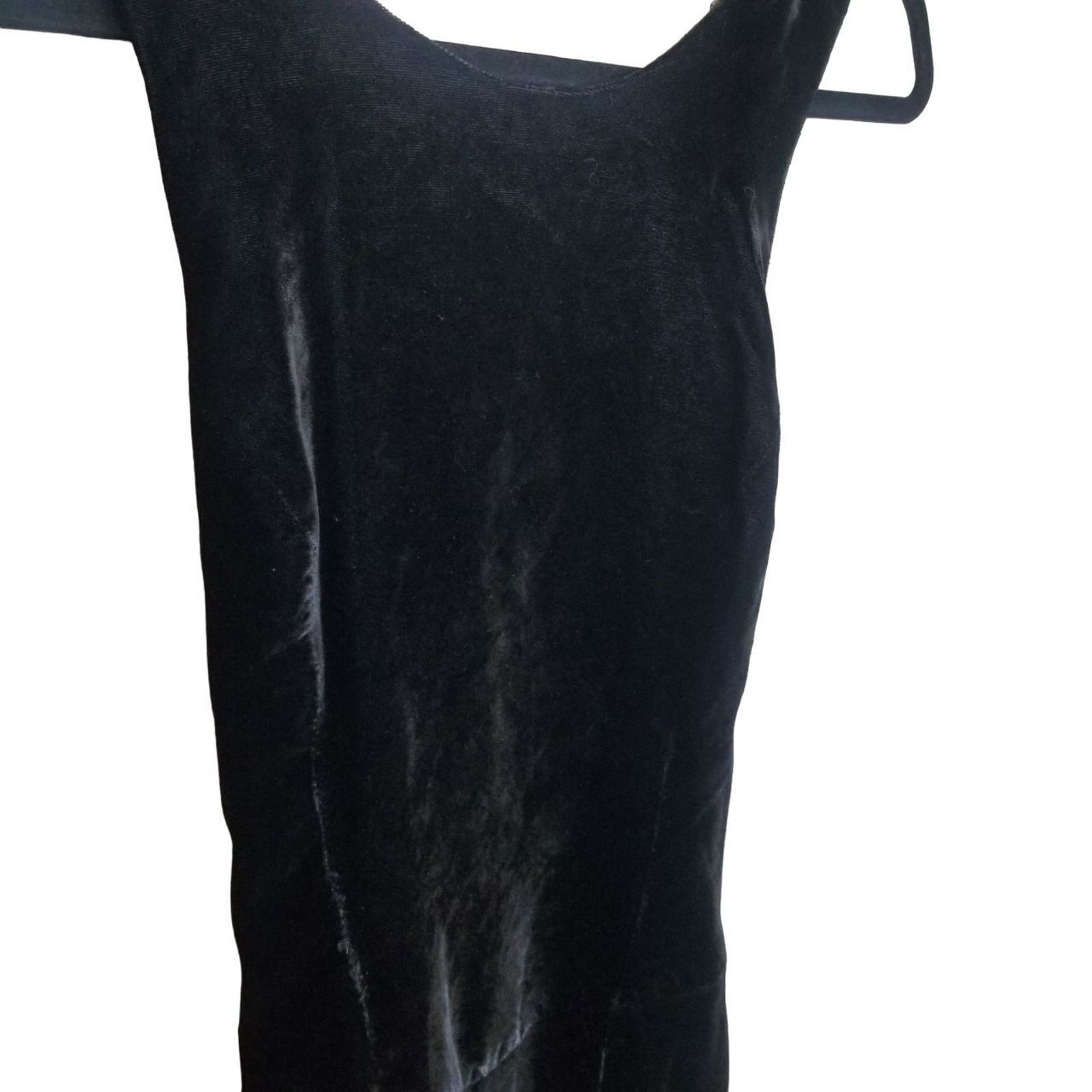 Jessica McClintock Vintage Jessica McClintock Velvet Midi Dress Fairy Grunge Size S / US 4 / IT 40 - 5 Thumbnail