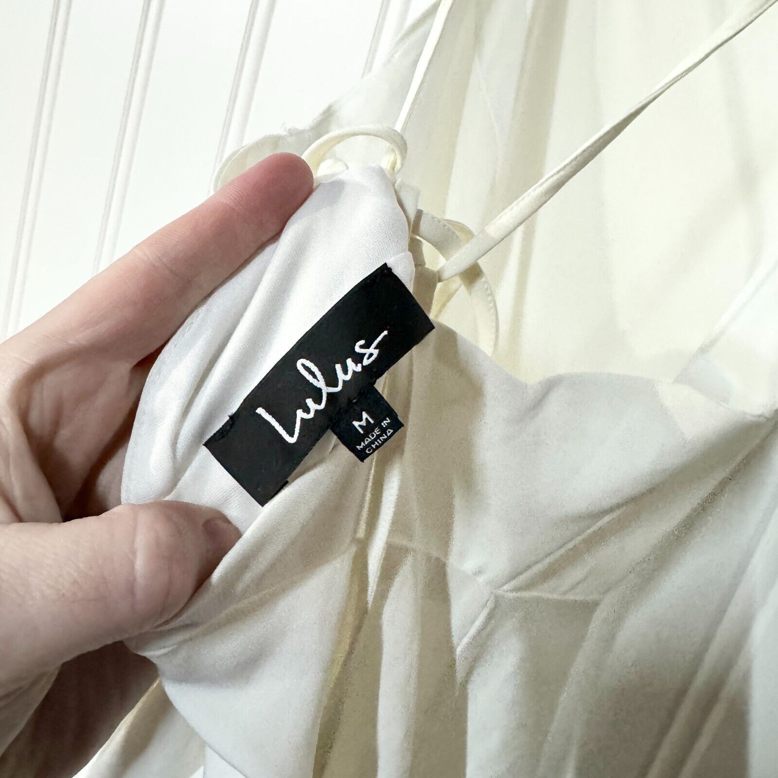 Other Lulus M White Sleeveless Open Back Summer Party Mini Dress Size M / US 6-8 / IT 42-44 - 3 Thumbnail