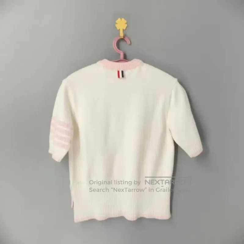 Thom Browne Thom Browne White Knit Sweater for Women . Size L / US 10 / IT 46 - 2 Thumbnail