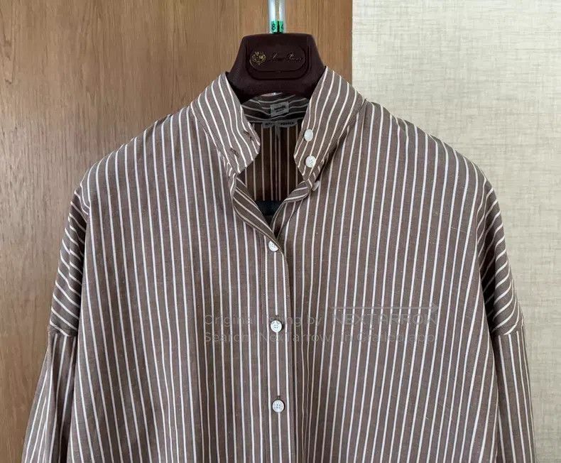 Hermes Hermes Women's casual collar leisure shirt for spring and Size XS / US 0-2 / IT 36-38 - 2 Thumbnail