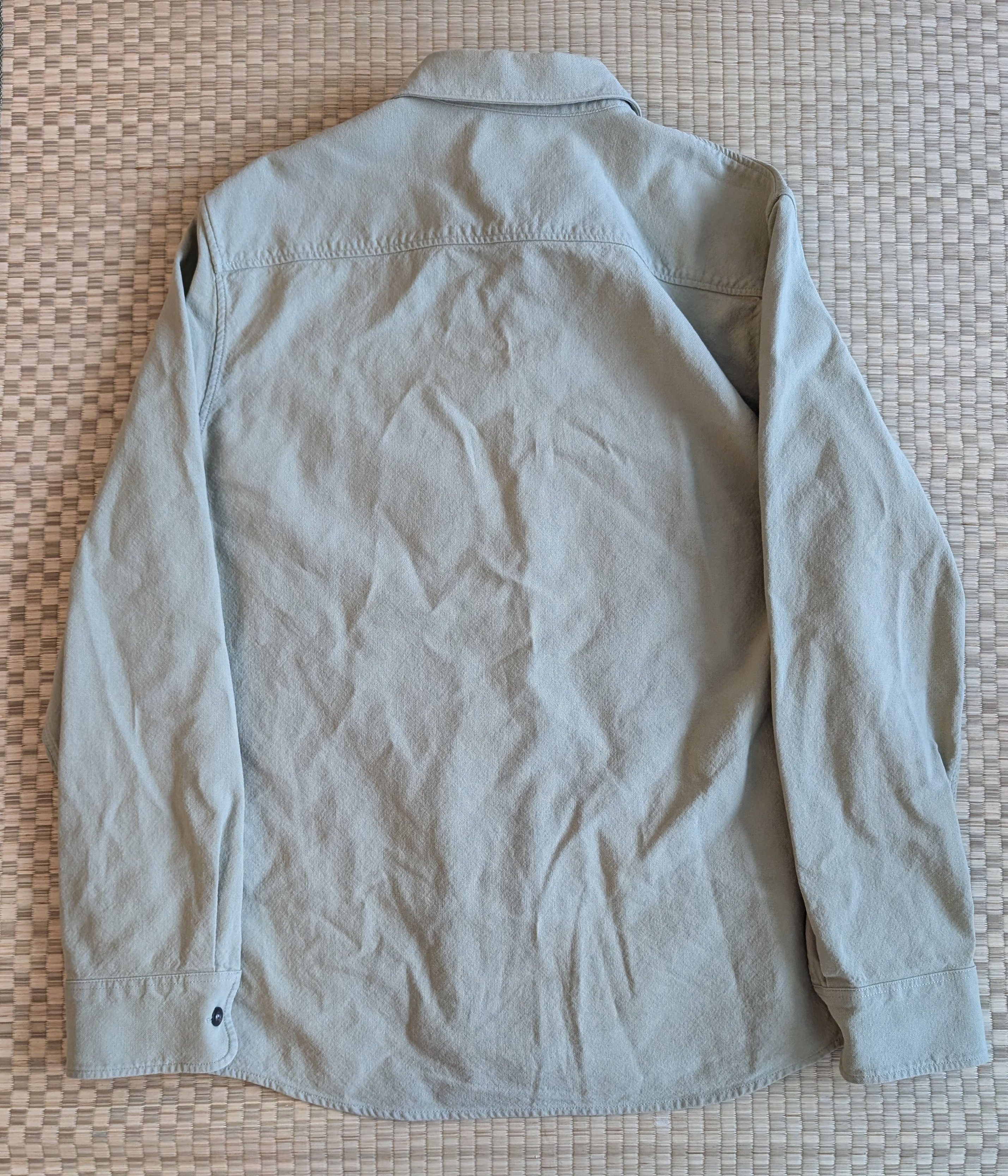 A.P.C. A.P.C. Cotton Linen Overshirt Deep Khaki Made in Tunisia Size US S / EU 44-46 / 1 - 2 Thumbnail