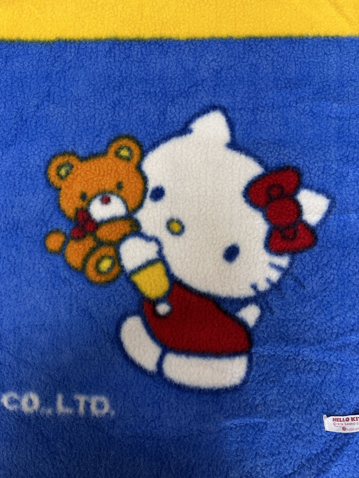 Cartoon Network × Japanese Brand × Vintage SANRIO HELLO KITTY Vtg 84’ Acrylic Blanket Size ONE SIZE - 5 Thumbnail