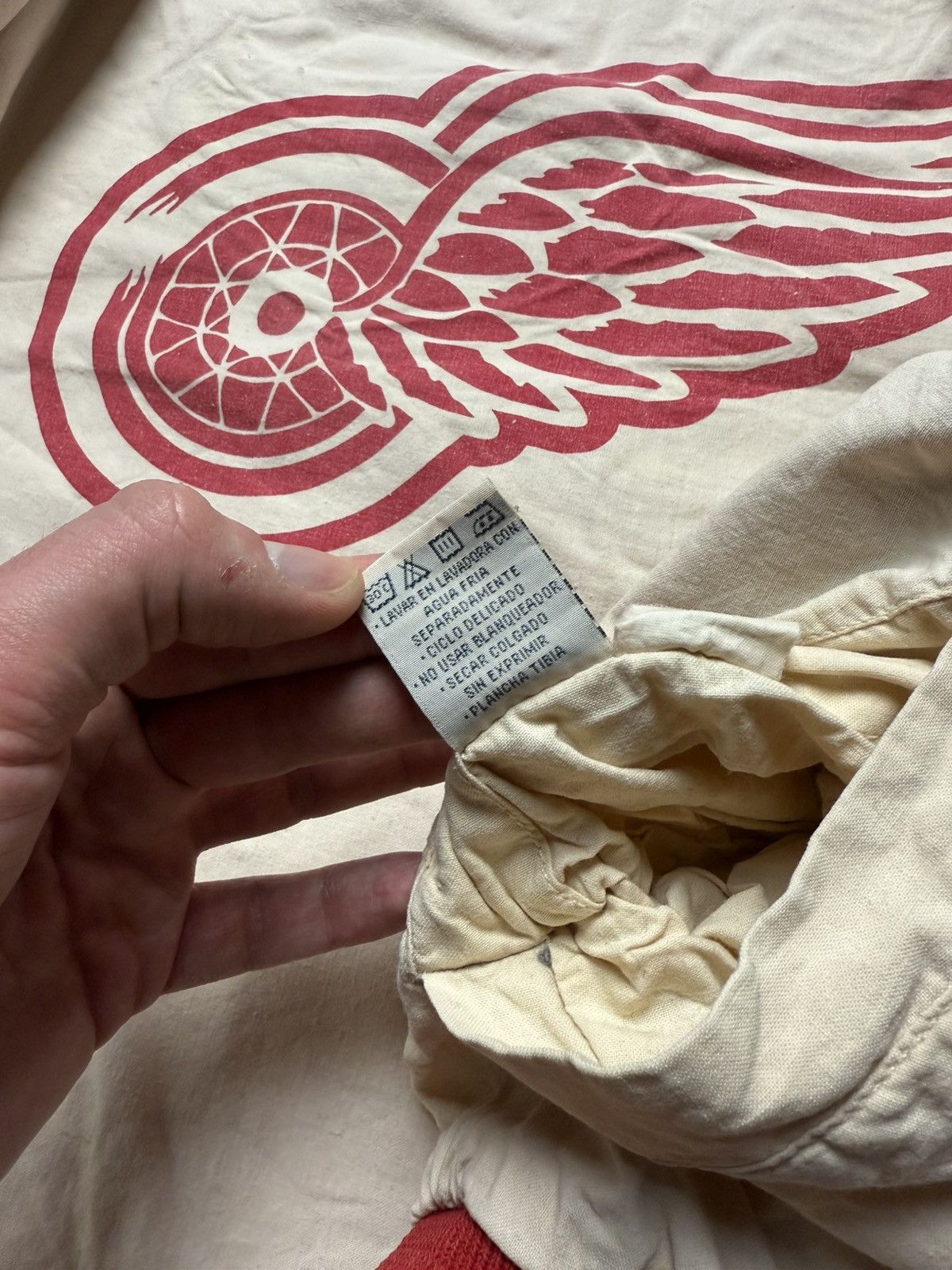 NHL Vintage 90s Mirage NHL Red Wings Detroit Bomber Jacket Rare Size US XL / EU 56 / 4 - 15 Thumbnail