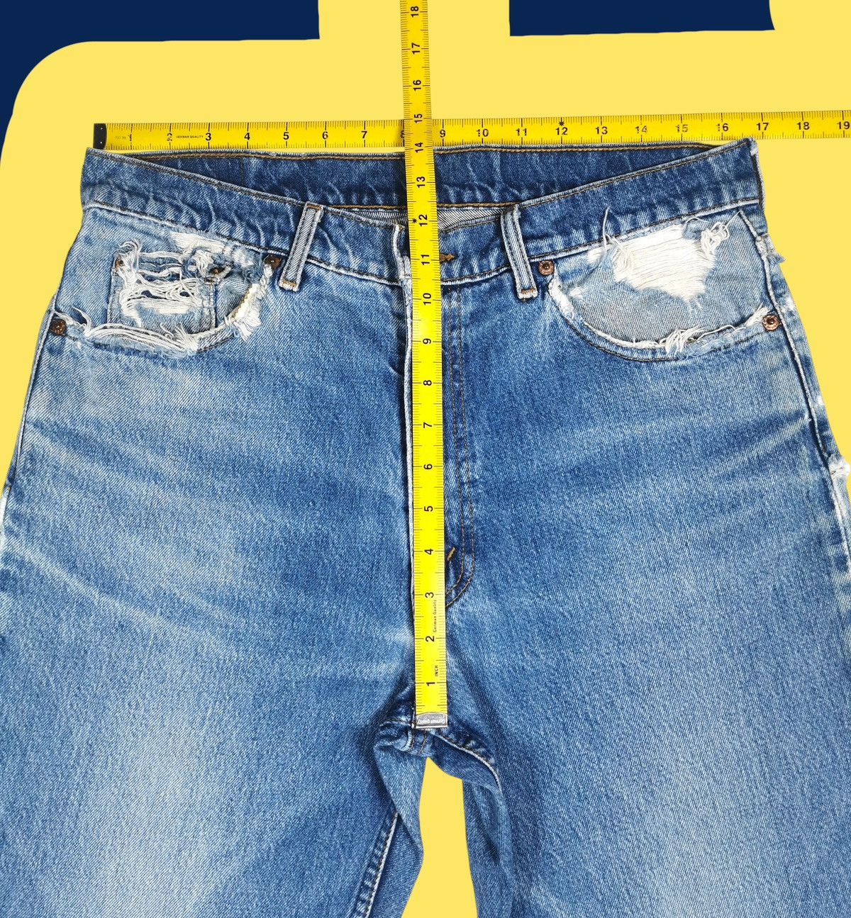 Levi's Vintage levis 515 distressed jeans Size US 33 - 11 Thumbnail