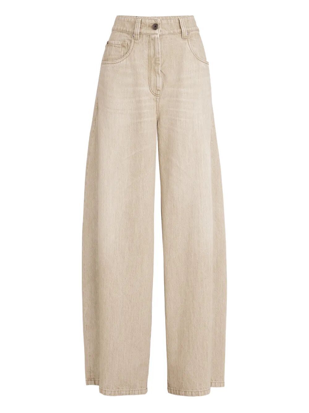 Brunello Cucinelli WIDE LEG DENIM PANTS Size 28" / US 6 / IT 42 - 1 Thumbnail