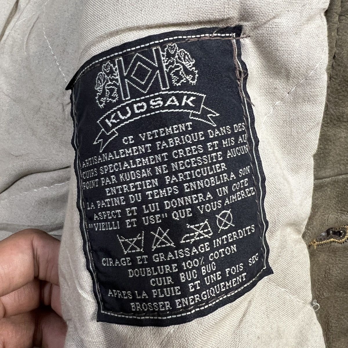 Artisan Outfitters 💥 Vintage Kudsak Artisanal Industrial Product Leather Jacket Size US L / EU 52-54 / 3 - 18 Thumbnail