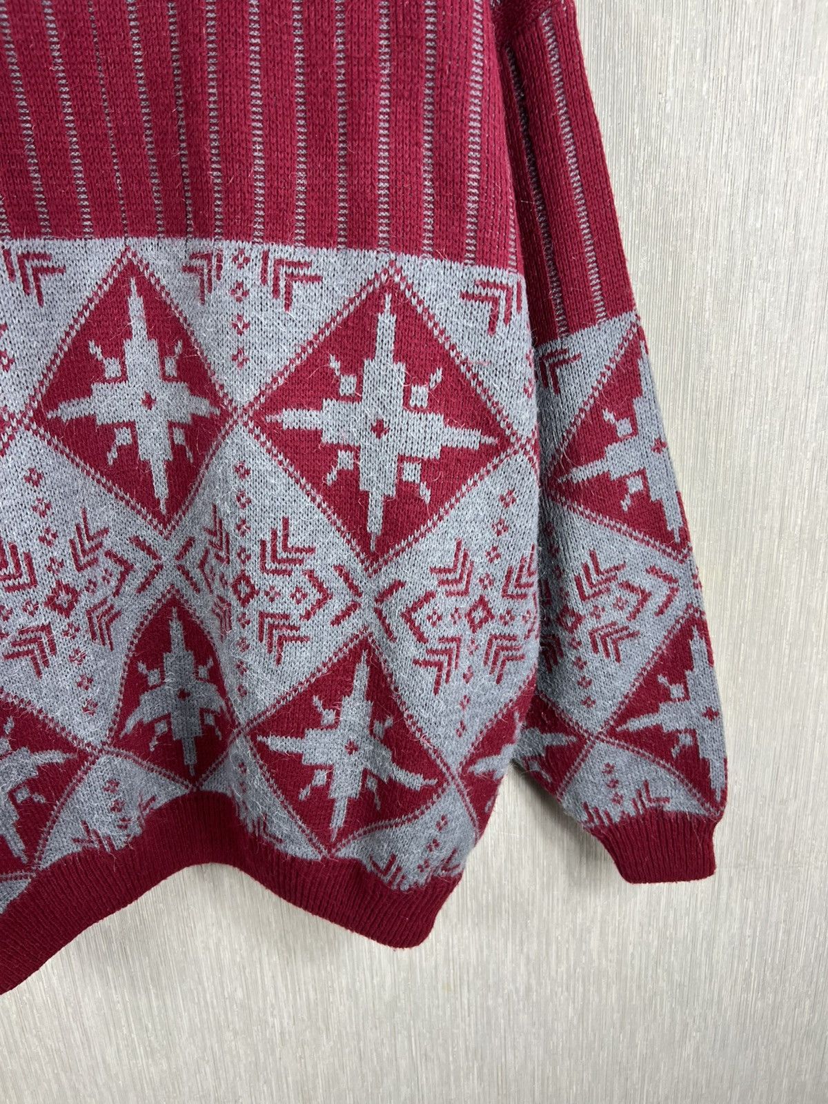 Levi's Vintage Levis Civvy Street snowflakes winter pattern sweater Size US XL / EU 56 / 4 - 6 Thumbnail