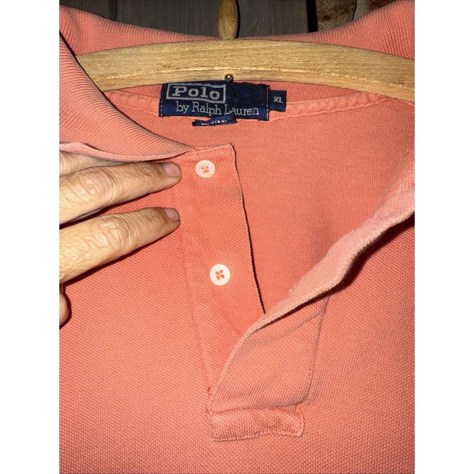 Polo Ralph Lauren Vintage Polo By Ralph Lauren Size XL Melon USA 100% Cotton Size US XL / EU 56 / 4 - 3 Thumbnail