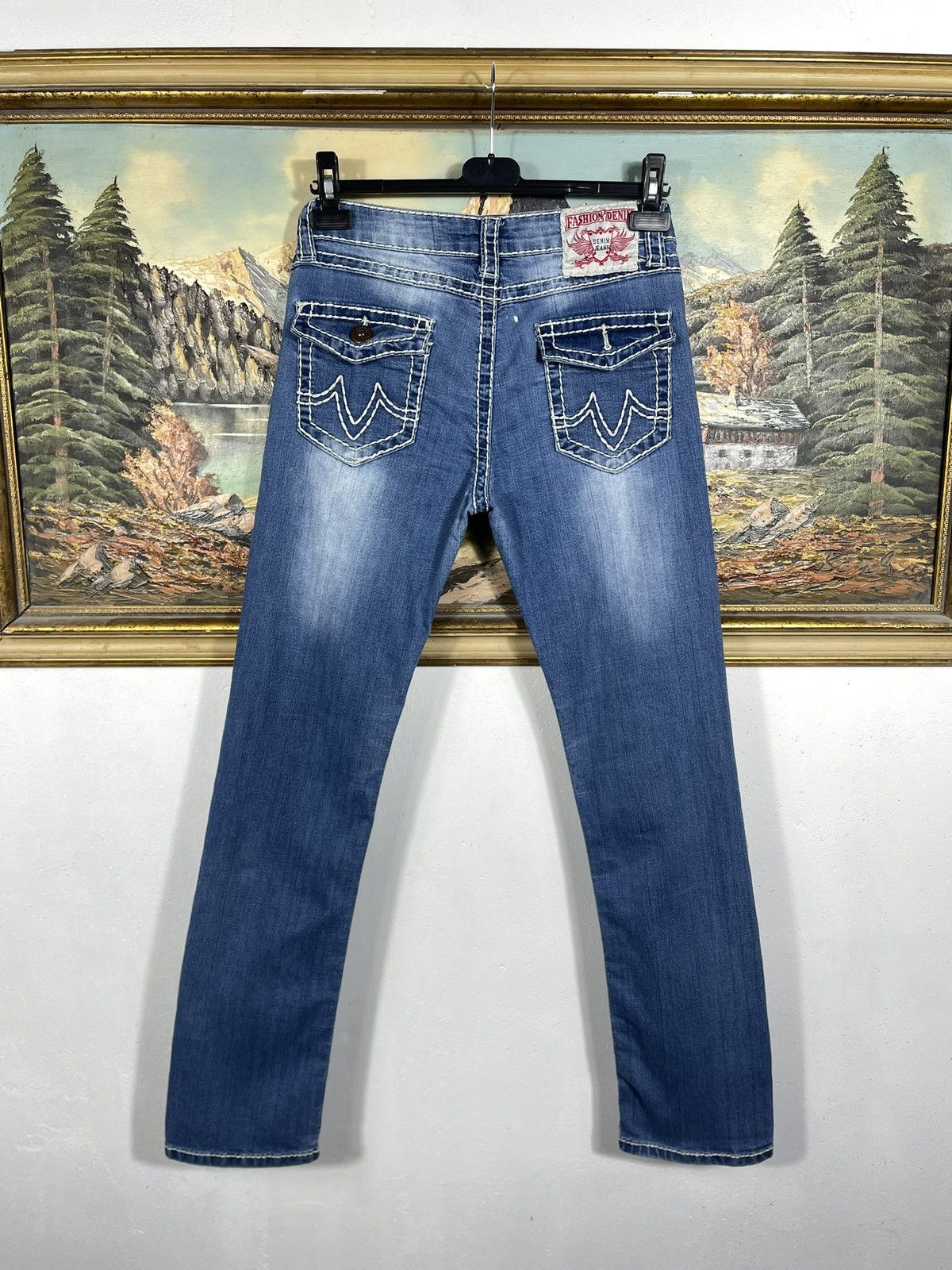 True Religion × Vintage True Religion Vintage Y2k Blue Denim Jeans Pants Drip Swag Size 30" / US 8 / IT 44 - 1 Thumbnail