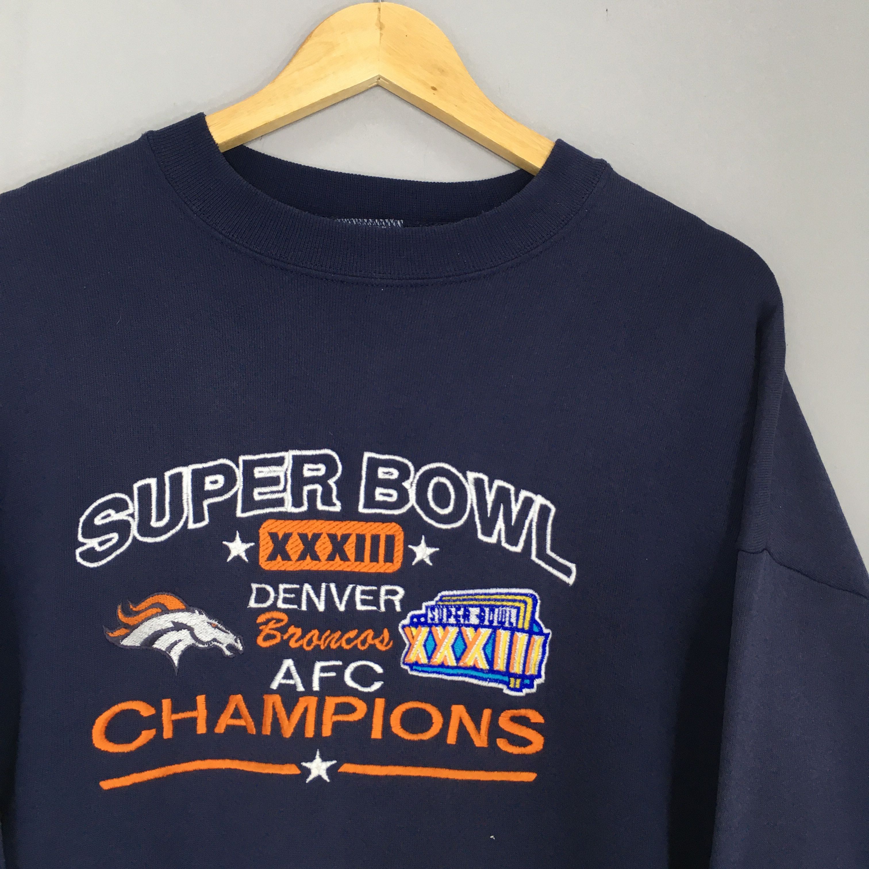 NFL × Vintage Vintage 90s Denver Broncos NFL Sweatshirt XLarge Size US XL / EU 56 / 4 - 2 Thumbnail
