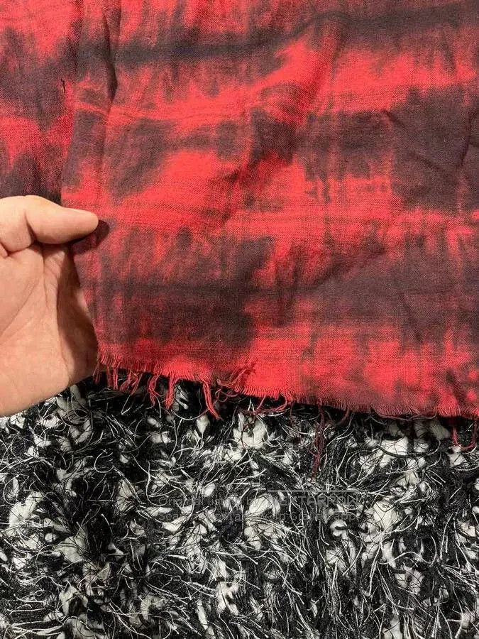 Amiri amiri bleached flannel shirt in red. Size US L / EU 52-54 / 3 - 3 Thumbnail