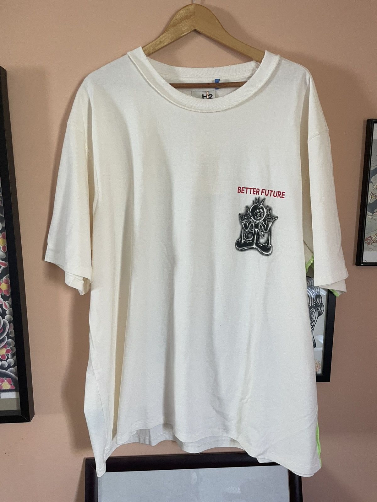 H&M × Heron Preston H2 by Heron Preston for H&M Better Future Airbrush boxy tee Size US XL / EU 56 / 4 - 2 Thumbnail