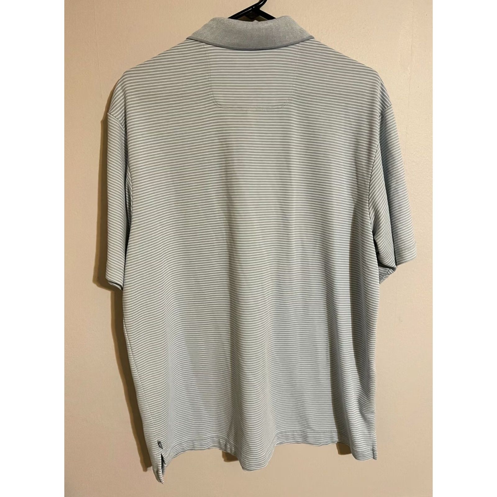 Tommy Bahama Tommy Bahama Relax Polo Shirt Men's L Light Blue Stripes Modal Polyester S/S Size US L / EU 52-54 / 3 - 3 Thumbnail