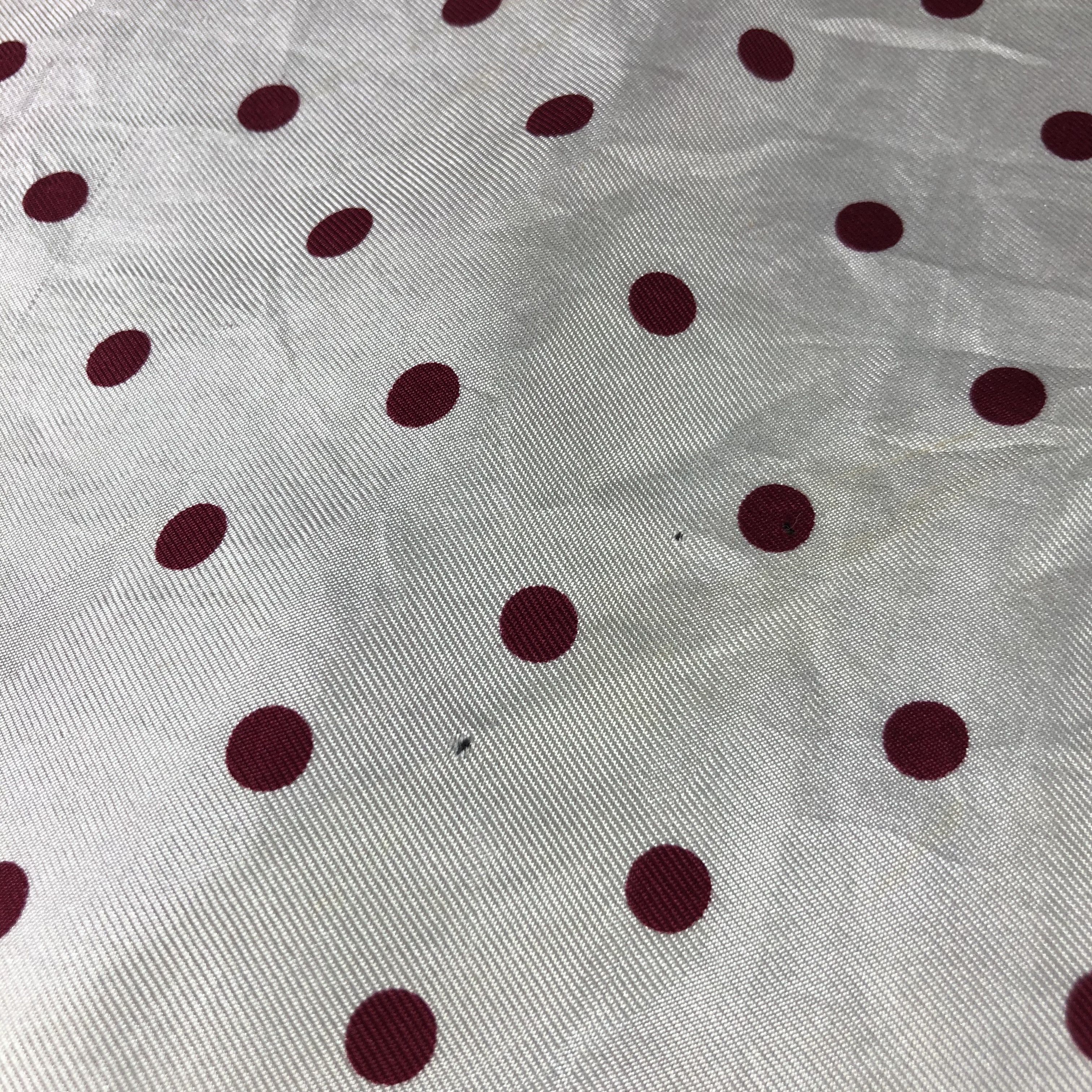 Burberry Vintage Burberrys Polka Dots Silk Scarf M590 Size ONE SIZE - 8 Thumbnail