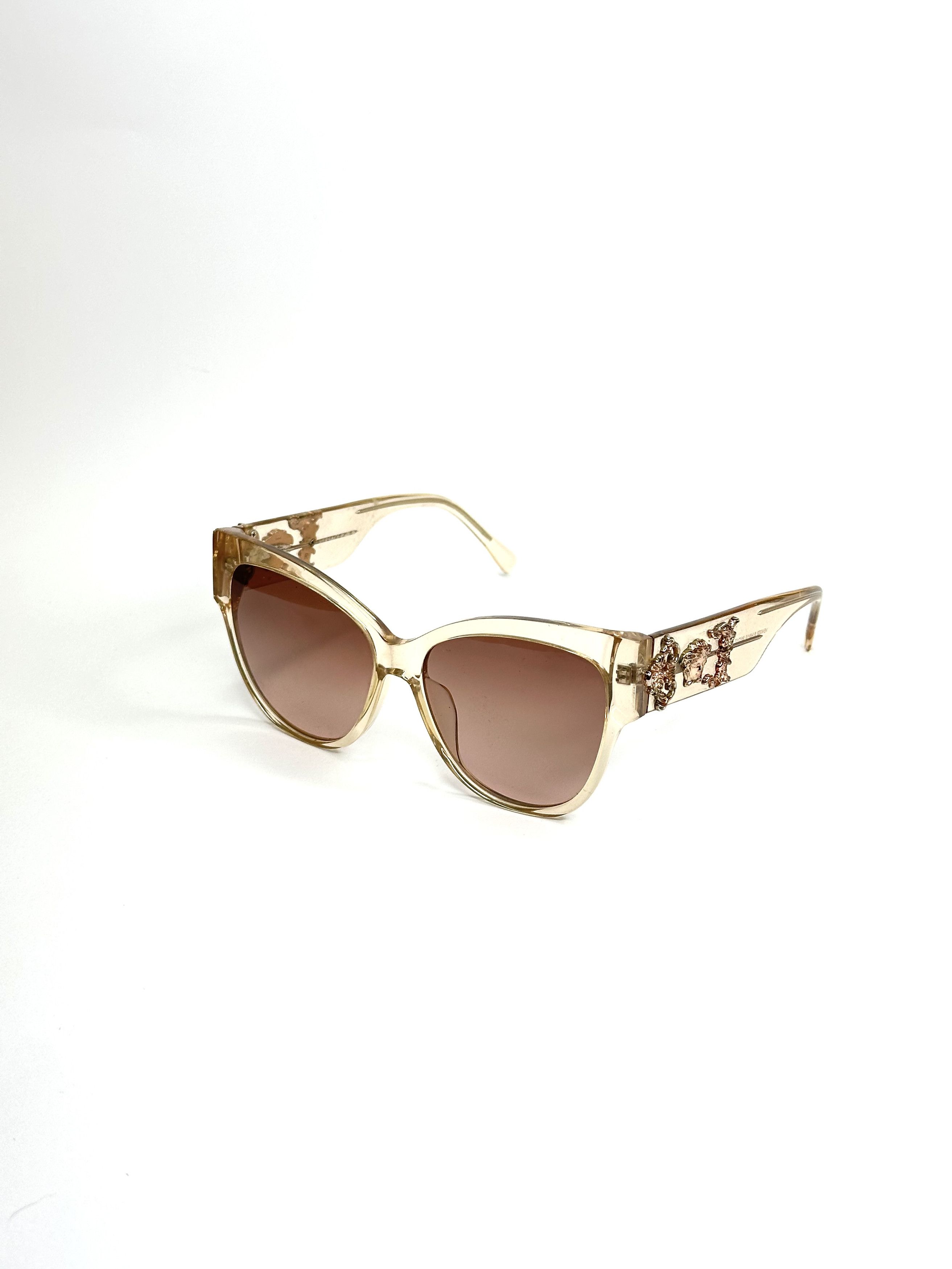 Versace Versace Transparent Medusa Barocco Wayfarer Sunglasses Size ONE SIZE - 2 Thumbnail