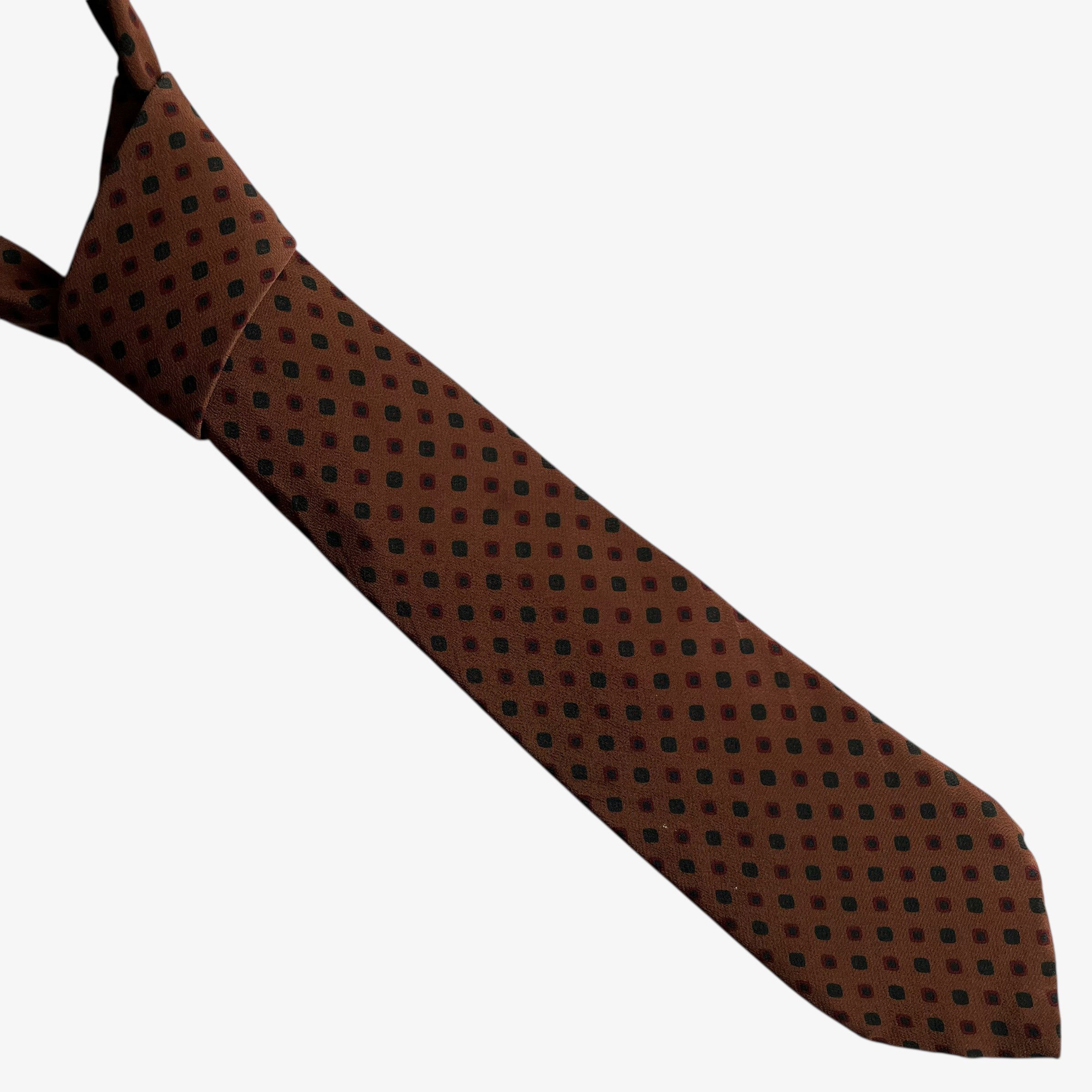 Oscar De La Renta Vintage 90s Oscar De La Renta Abstract Geometric Silk Tie Size ONE SIZE - 1 Thumbnail