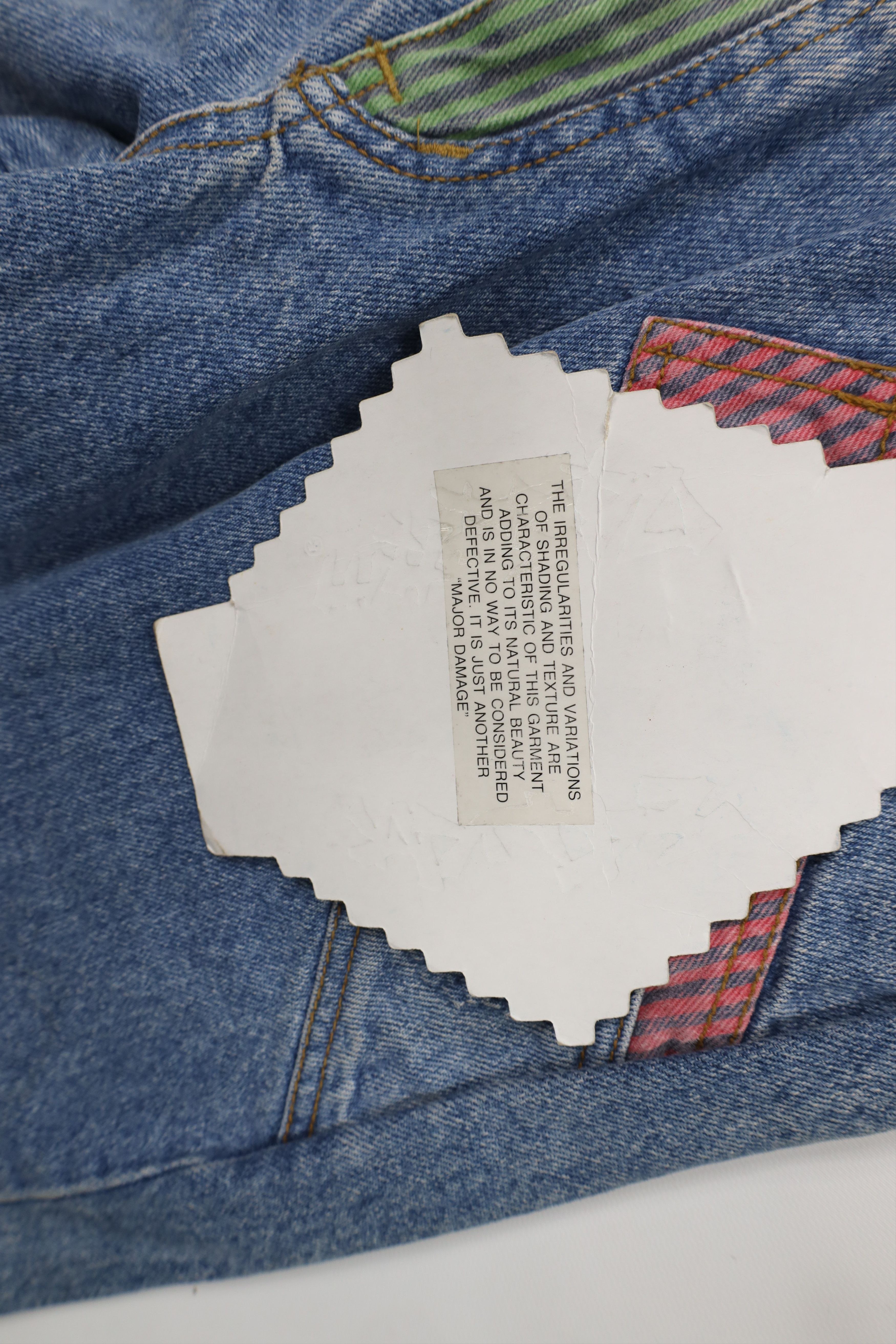 Vintage Deadstock Vintage 90s Streetwear Cuff Patch Skateboard Jeans Size US 33 - 8 Thumbnail