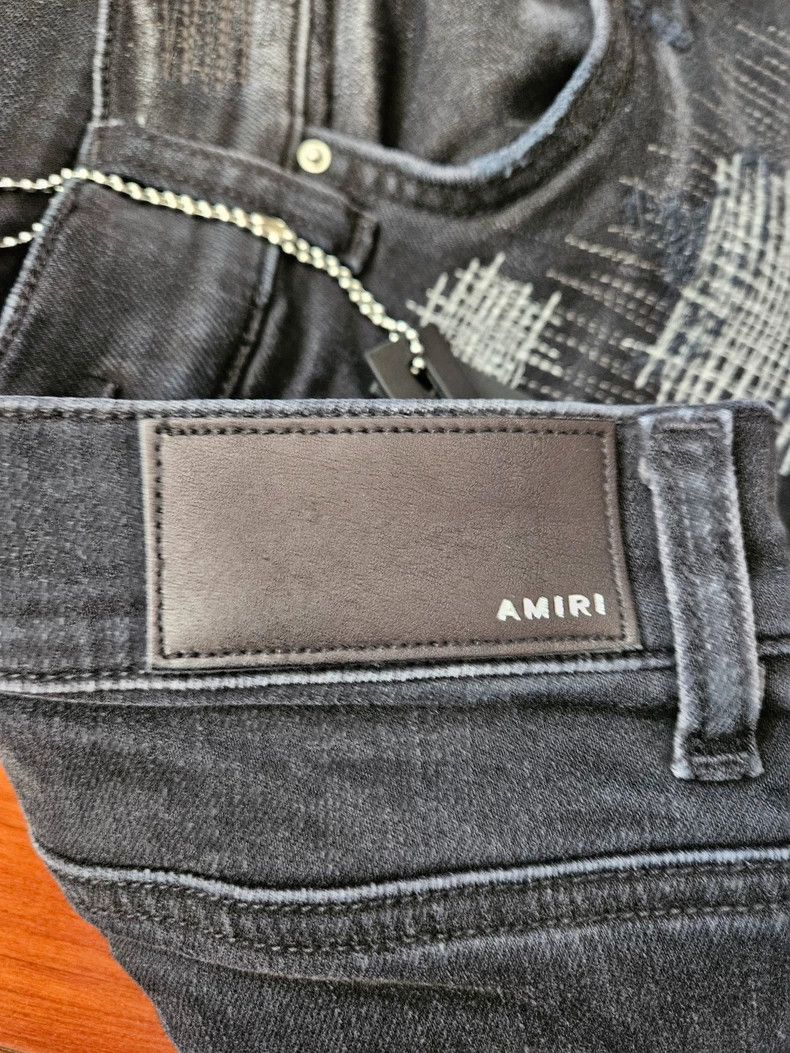 Amiri Amiri retro knit patched denim pants Size US 31 - 3 Thumbnail