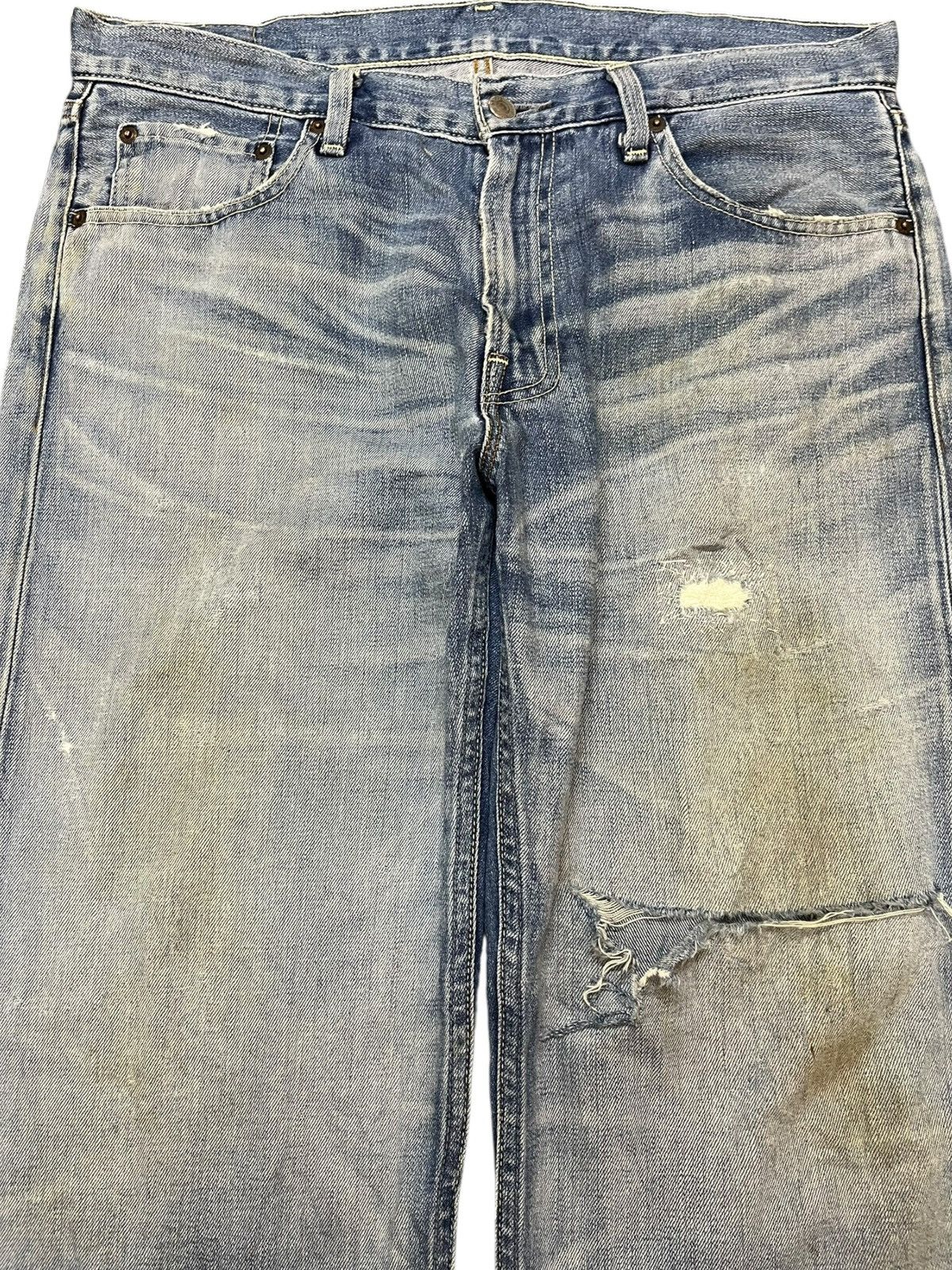 Levi's Vintage Clothing Vintage Levi’s 503 Baggy Straight Loose Distressed Denim Size US 34 / EU 50 - 2 Thumbnail