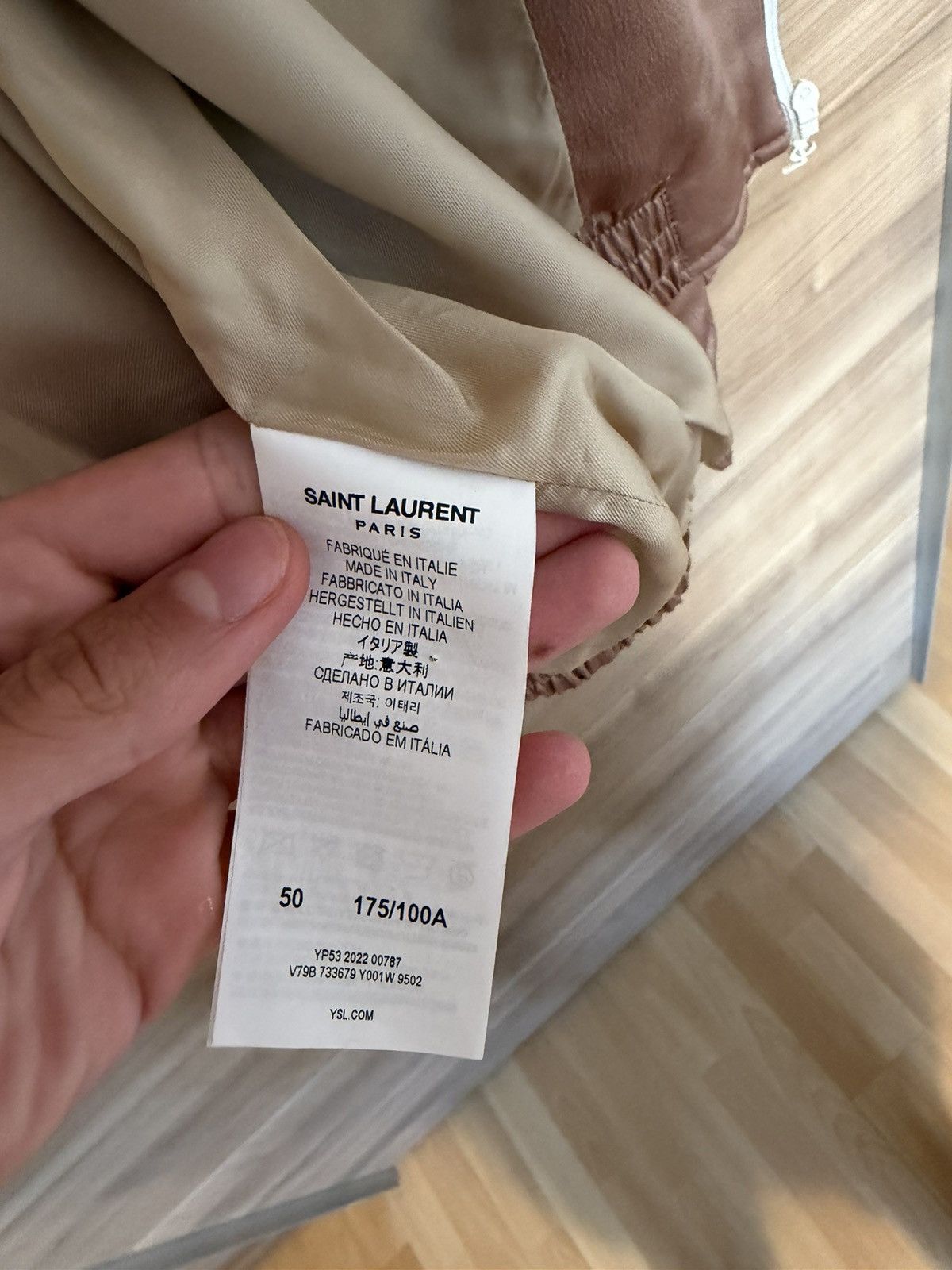 Saint Laurent Paris Saint Laurent Silk Zip Up Jacket Size US M / EU 48-50 / 2 - 6 Thumbnail