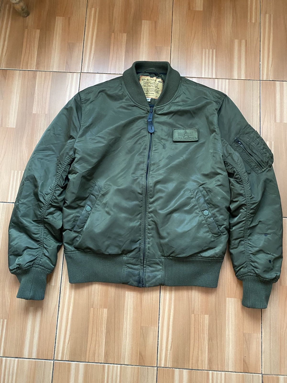 Alpha Industries MA-1 Men's Bomber Jacket in Sage Green