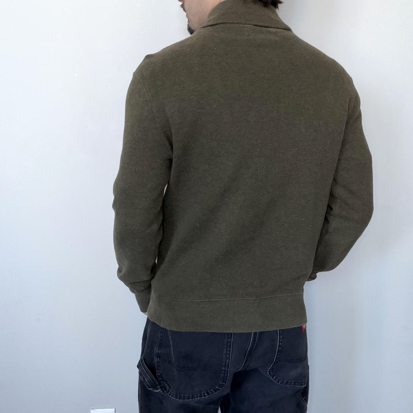 Polo Ralph Lauren Polo by Ralph Lauren Shawl Collar Sweater Mens Small Green Knit Cotton Pullover Size US S / EU 44-46 / 1 - 2 Thumbnail