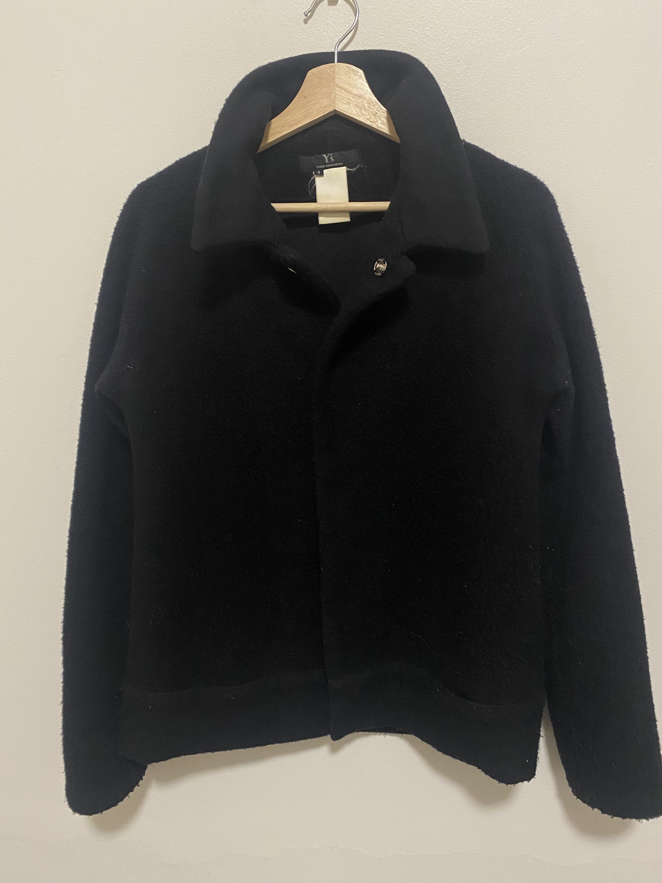 image of Y's Yohji Yamamoto Wool Short Jacket Black, Men's (Size Small)