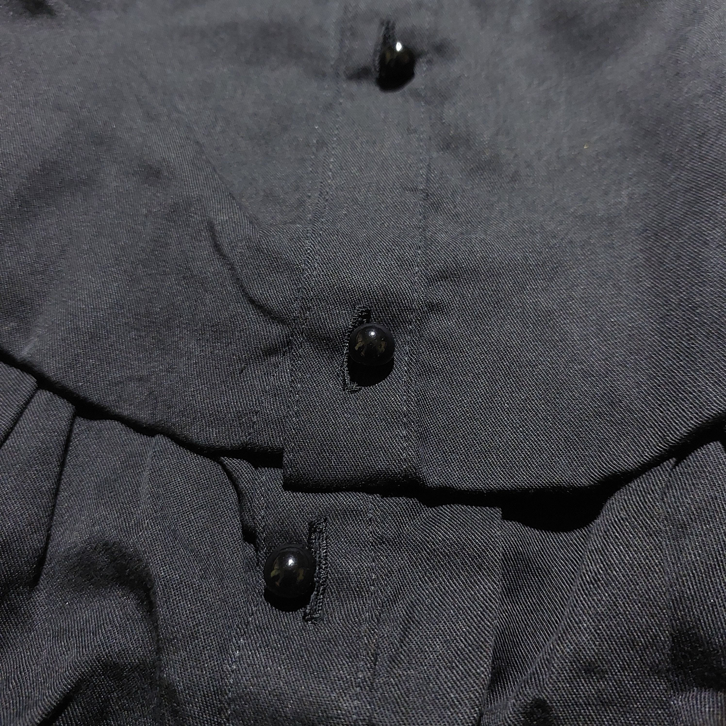 If Six Was Nine MIHARA YASUHIRO hybrid black L/s shirt Size US S / EU 44-46 / 1 - 9 Thumbnail