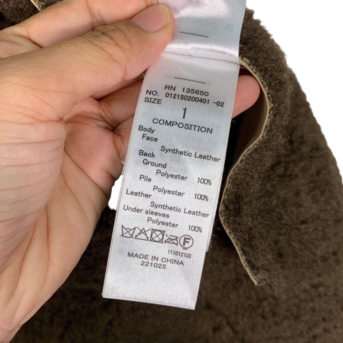 Japanese Brand MURUA Asymmetrical Sherpa Jacket #0506-C23 Size US S / EU 44-46 / 1 - 17 Thumbnail