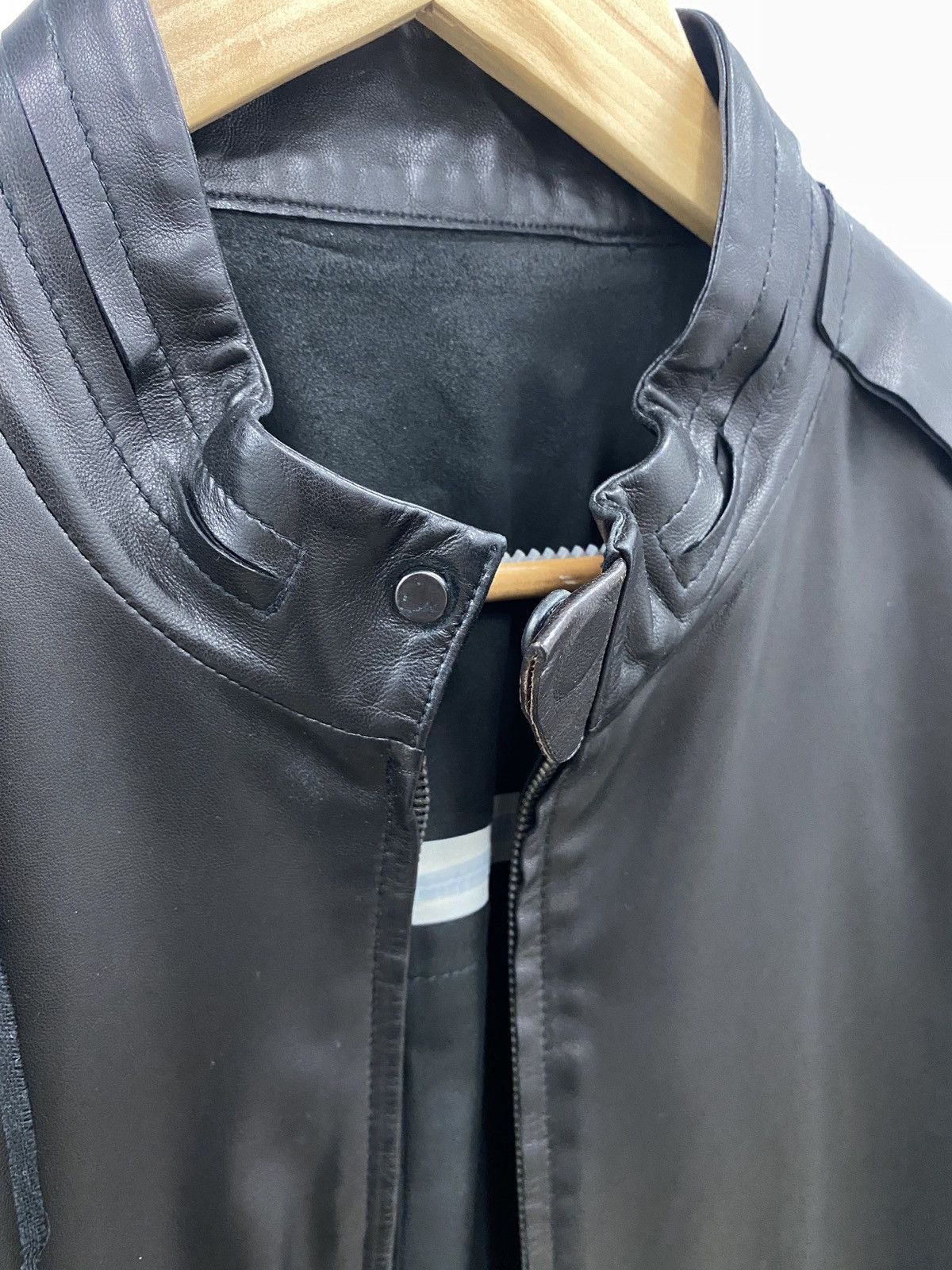 Emporio Armani Emporio Armani Lambskin Leather Jacket Size US M / EU 48-50 / 2 - 8 Thumbnail