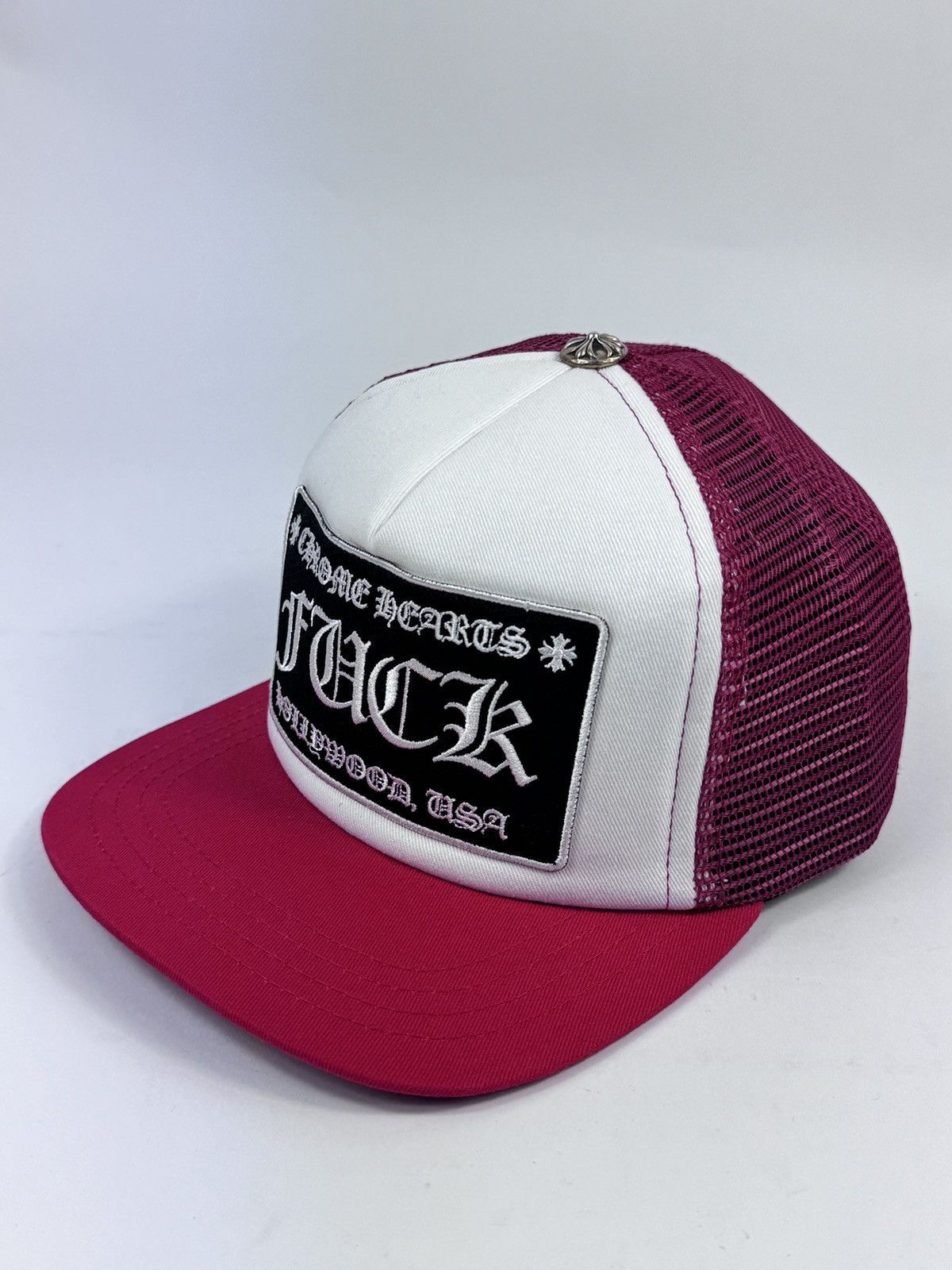 Chrome Hearts F*** LOGO RED TRUCKER CAP ‼️RARE‼️ Size ONE SIZE - 4 Thumbnail