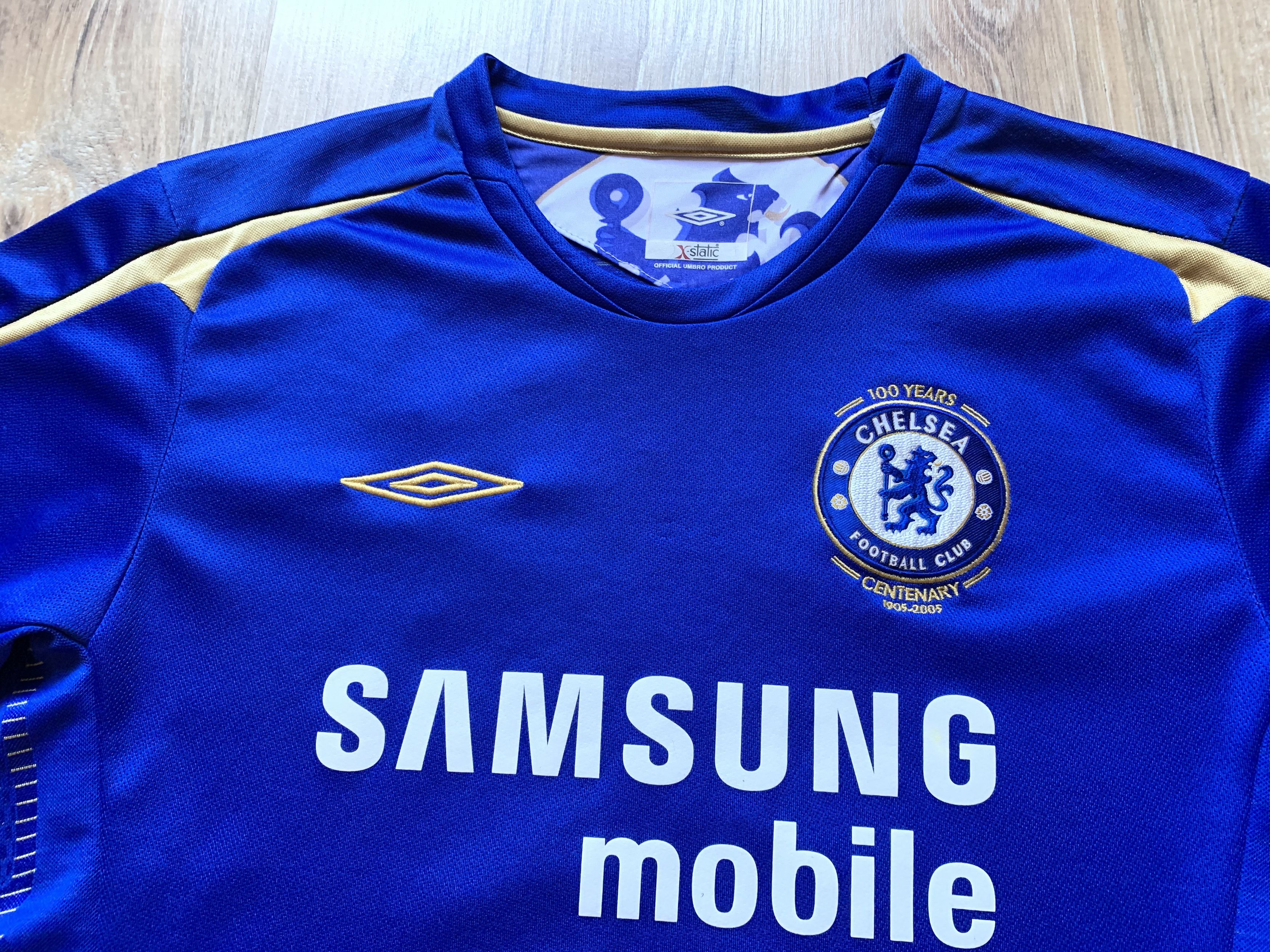 Umbro Vintage Boys Umbro Chelsea Centenary Home Shirt 2005-2006 Size US XXS / EU 40 - 6 Thumbnail