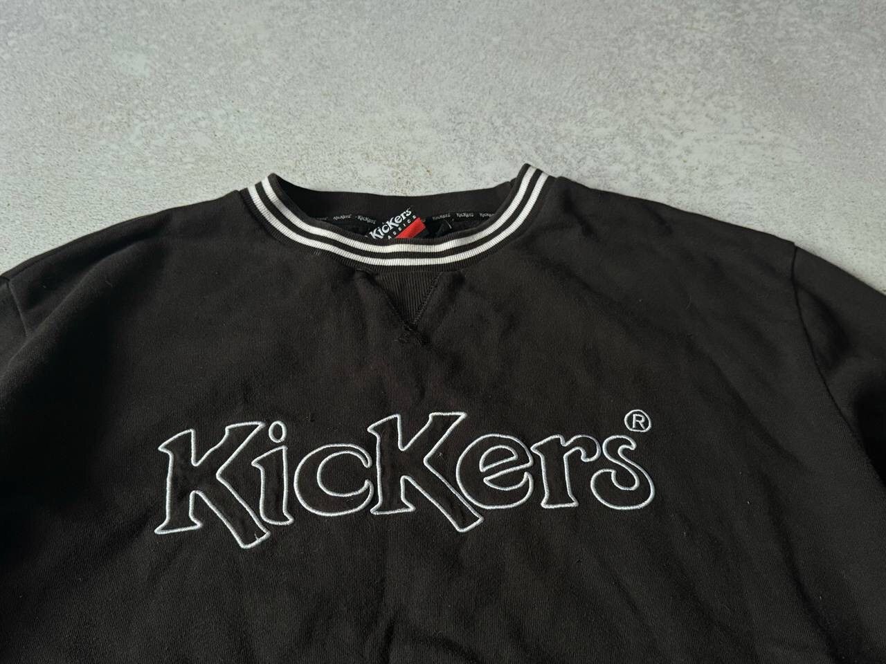 Kickers × Vintage Vintage 90s Kickers Sweatshirt Big Embroidered Logo Y2K Rare Size US XL / EU 56 / 4 - 2 Thumbnail