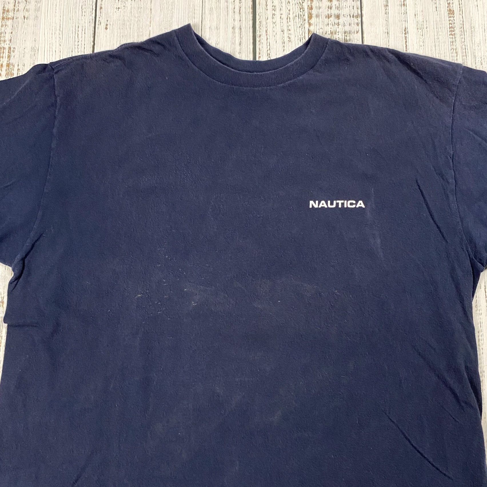 Nautica VINTAGE Nautica 90s Nautical Flag Graphic T-Shirt Black Adult L Sailing Mens Size US L / EU 52-54 / 3 - 2 Thumbnail