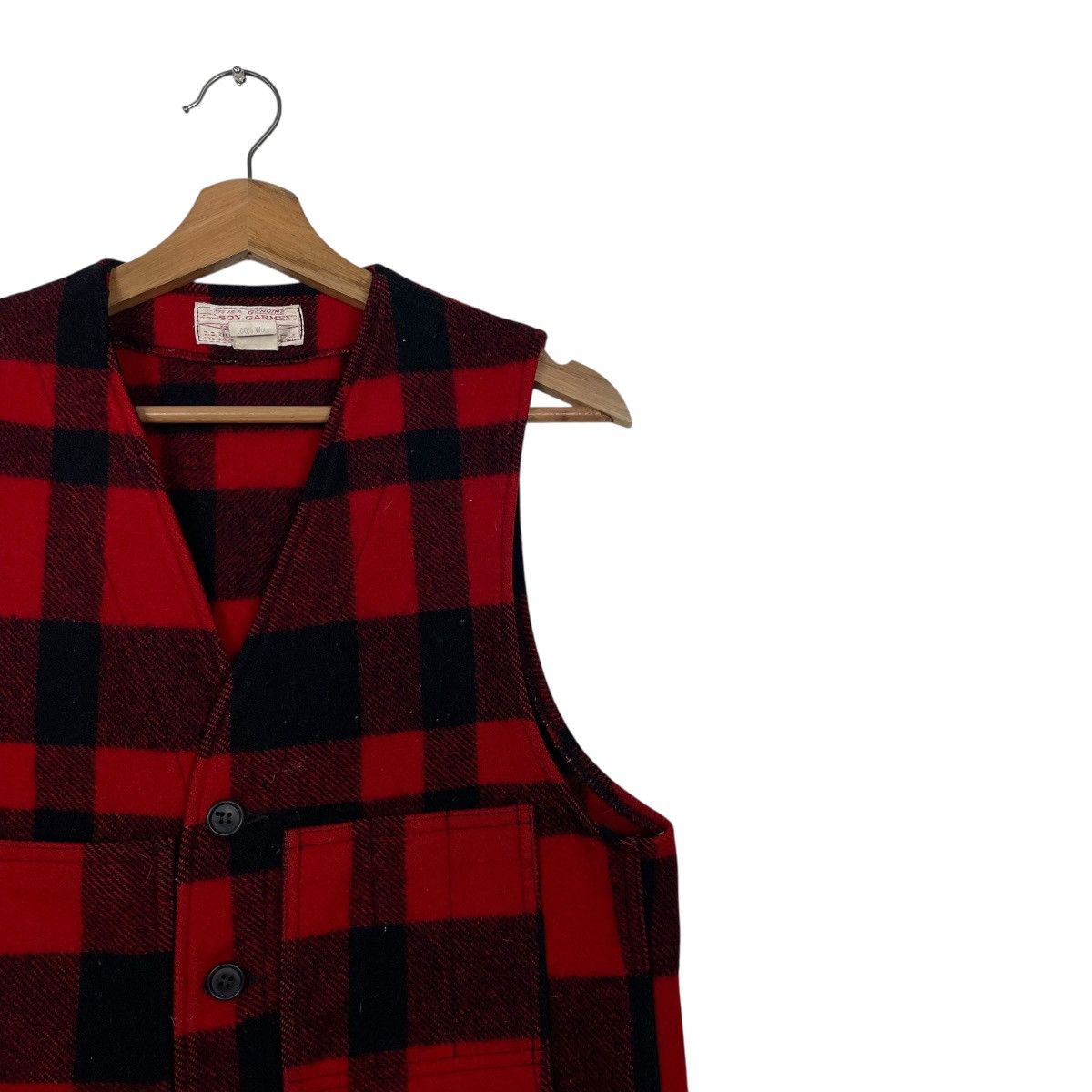 Filson Vintage 80s Filson Mackinaw Tartan Vest Size US S / EU 44-46 / 1 - 5 Thumbnail