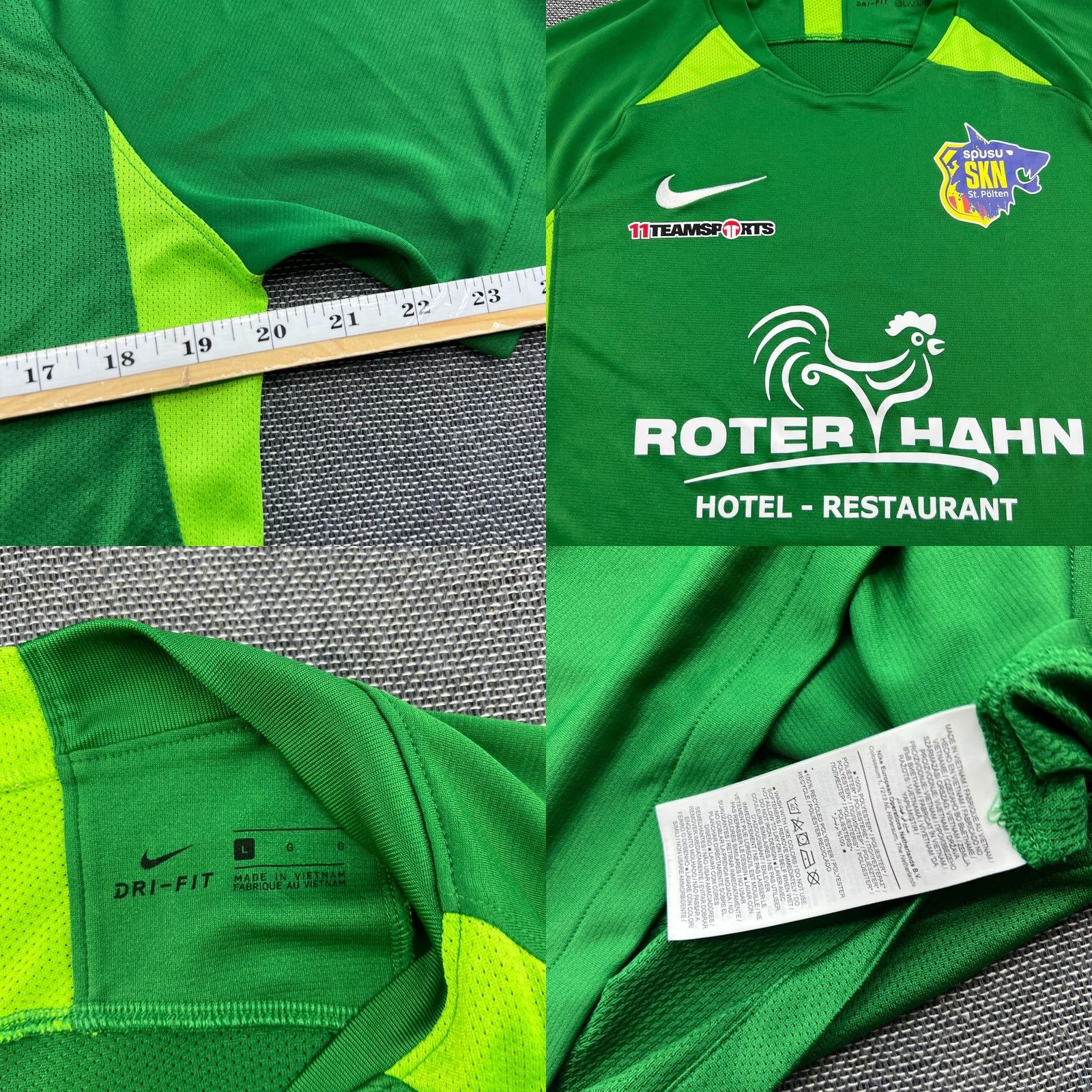 Nike Nike Goalkeeper Football Jersey Shirt L Men Green Short Sleeve Pullover Activewear Quick Dry 2020 2021 St.Pölten Vintage No Size US L / EU 52-54 / 3 - 8 Thumbnail