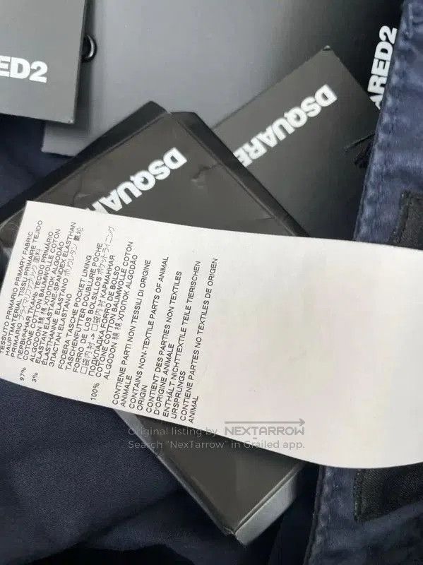Dsquared2 DSQUARED2 Navy Casual Pants for Men . Size US 34 / EU 50 - 6 Thumbnail